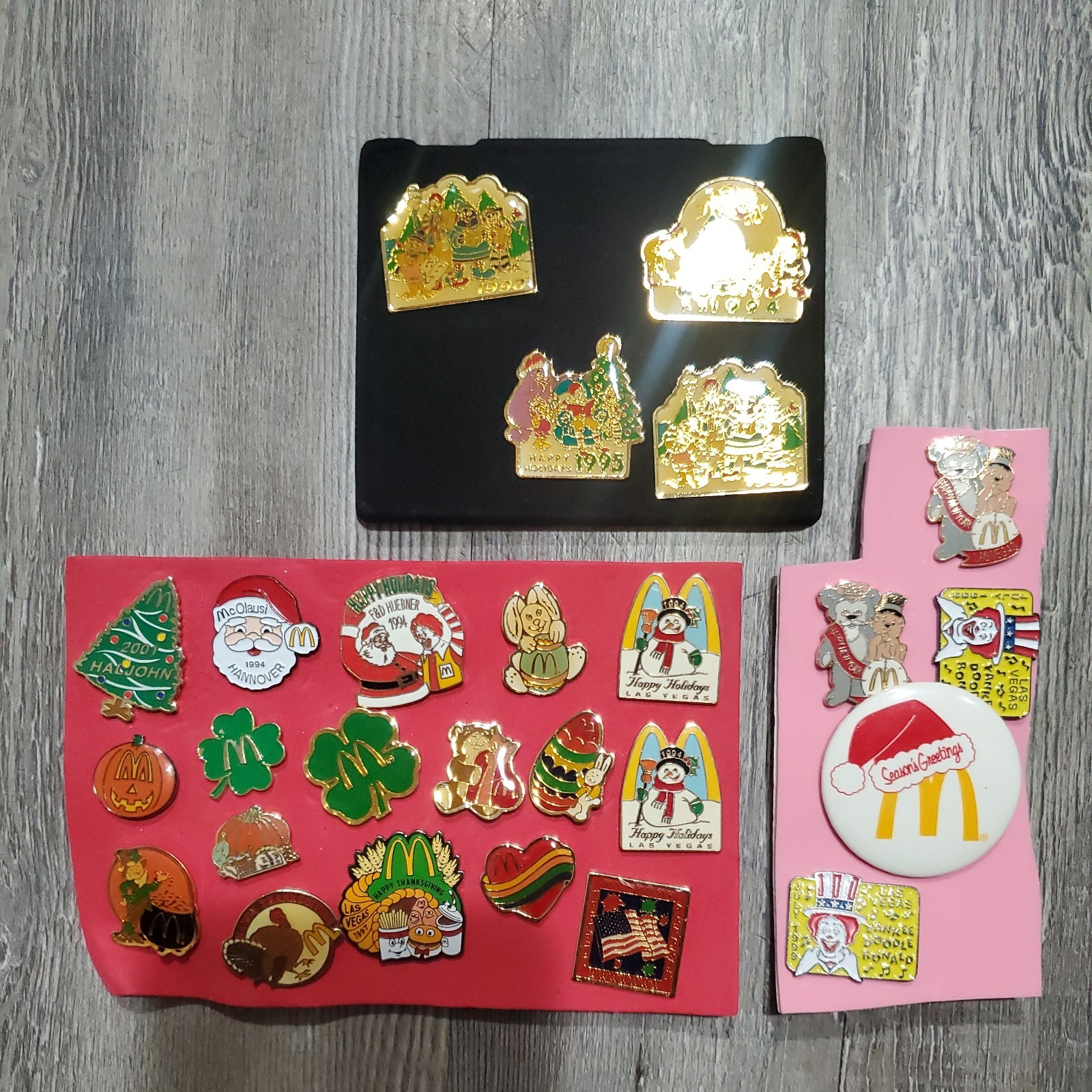 Vintage McDonald’s Holiday Lapel Pin Lot of 26 Ronald Christmas Thanksgiving etc