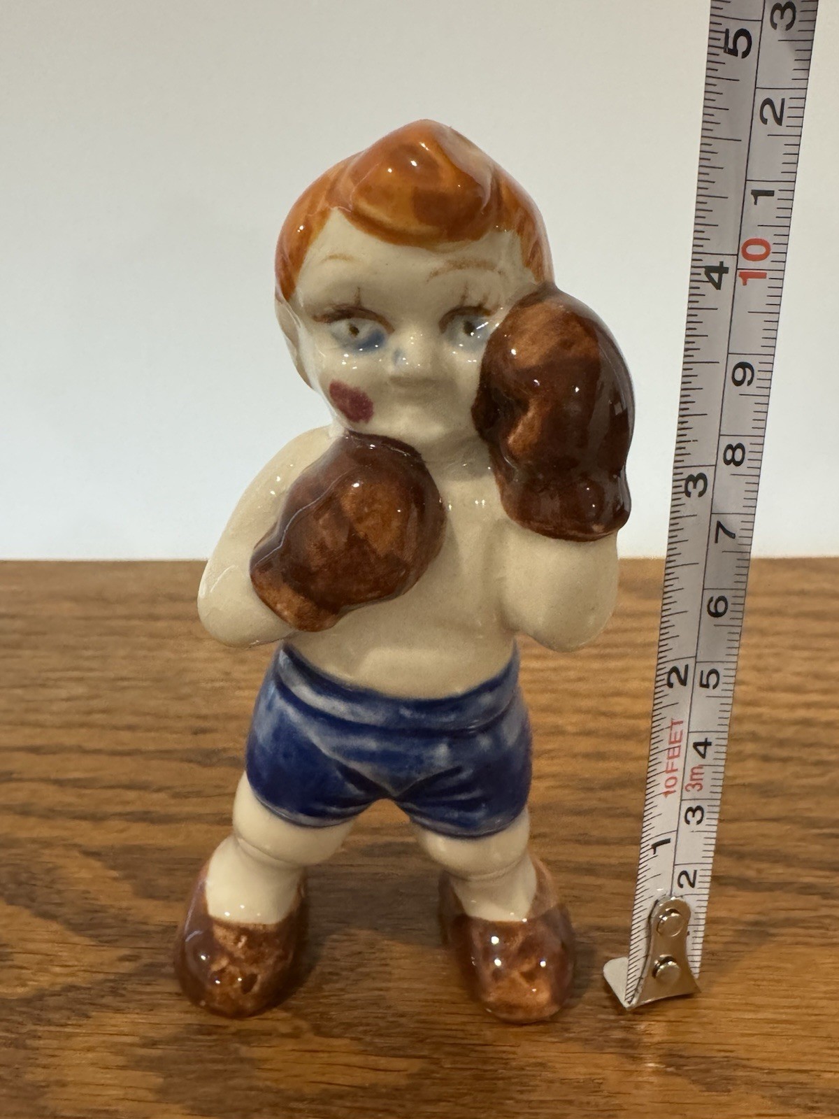 Vintage Ceramic Boxing Figure Occupied Japan
