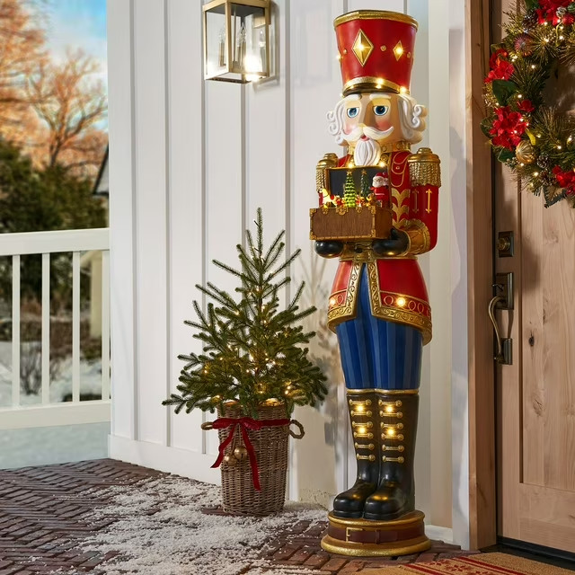 Member's Mark 6' Pre-Lit Grand Nutcracker with Music Box New