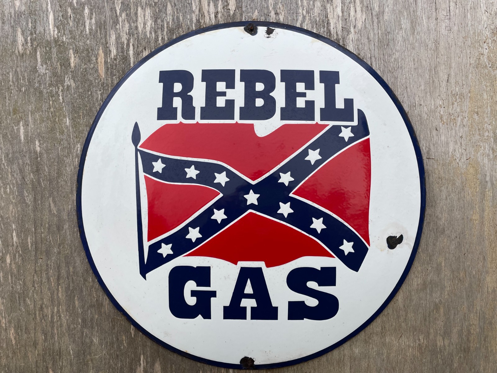 GASOLINE porcelain sign advertising vintage garage 20\