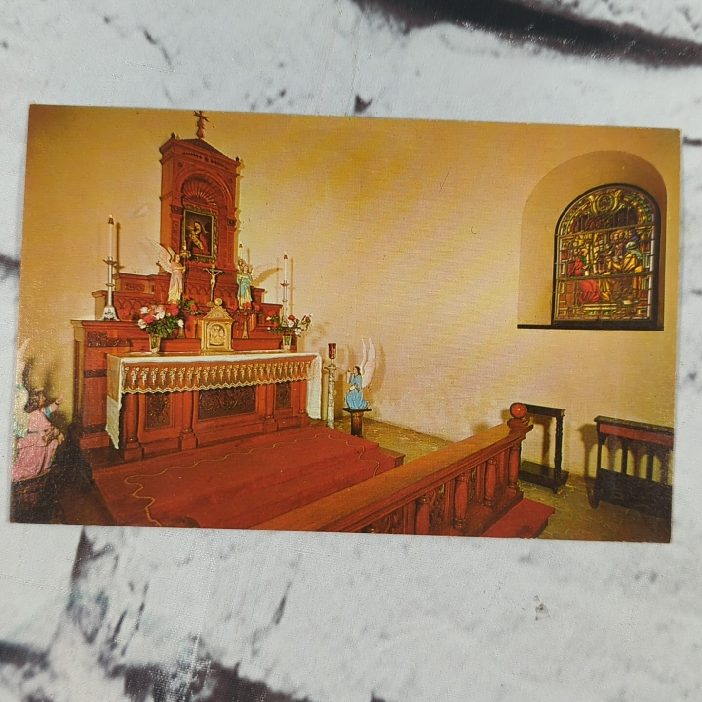 Vintage Postcard Chapel of the Zblessed Sacrement San Jose 