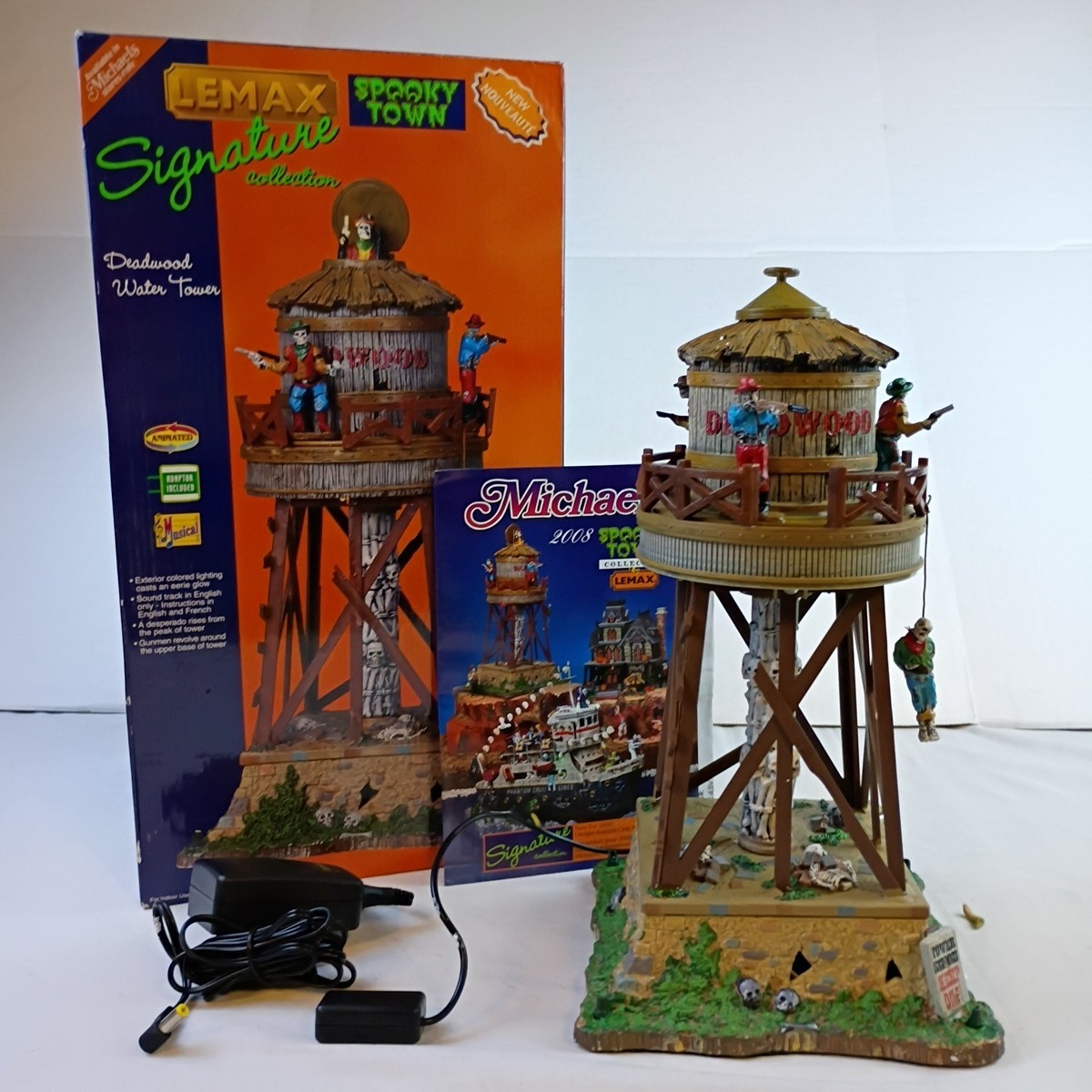 Lemax Signature Collection Spooky Town Deadwood Water Tower 2008 New and Tested