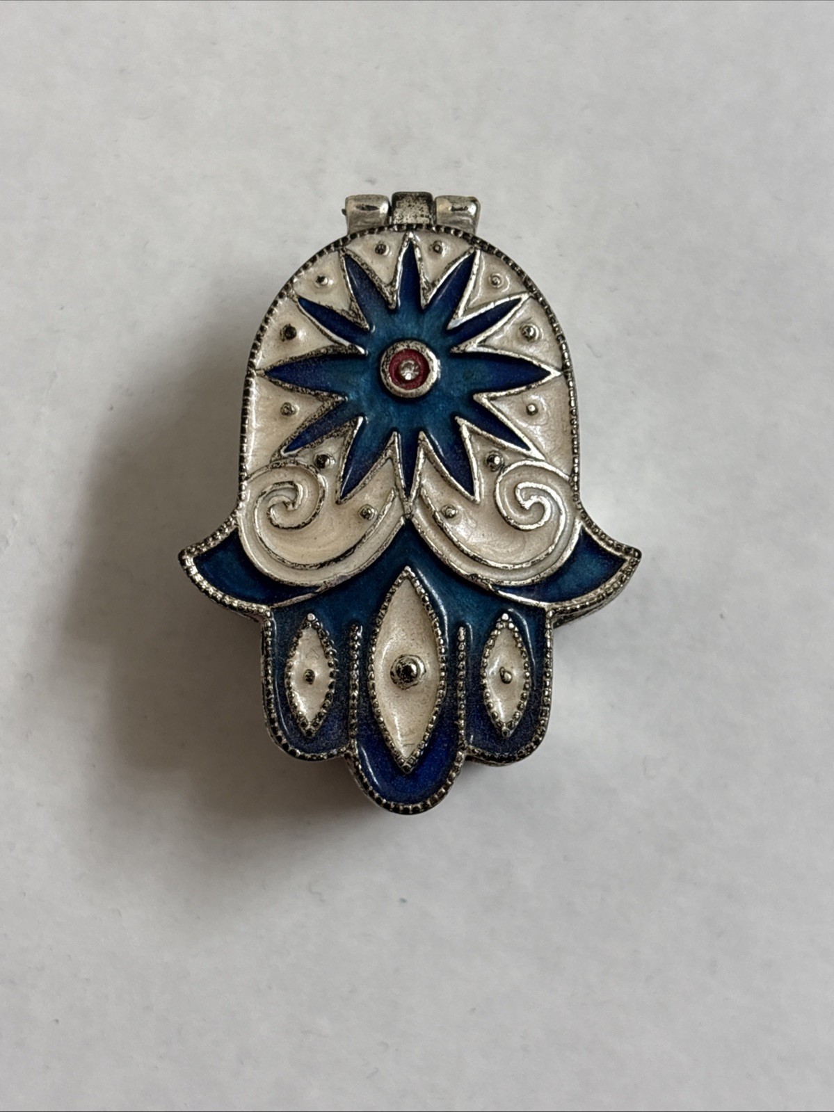 Lucky Brand Miniature Hamsa Hand Embellished Spiritial Trinket Box