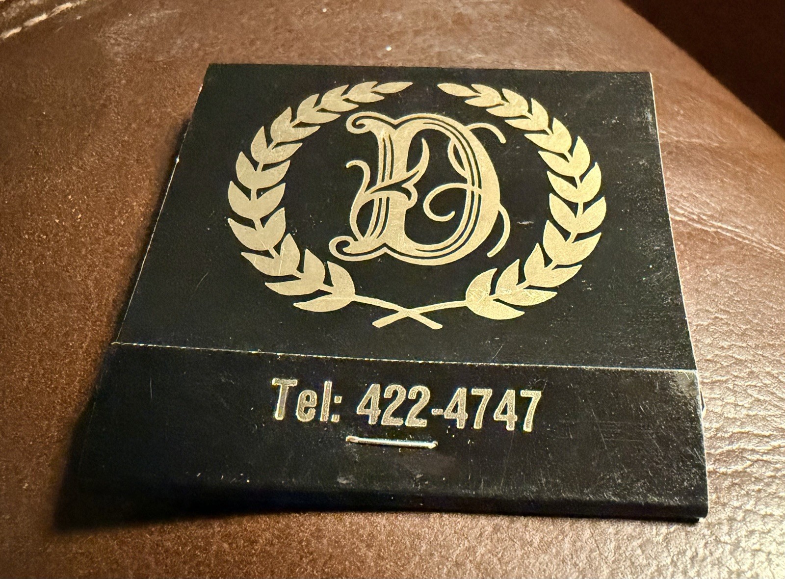 World Famous Delmonico’s Restaurant, New York City, Matchbook With Matches