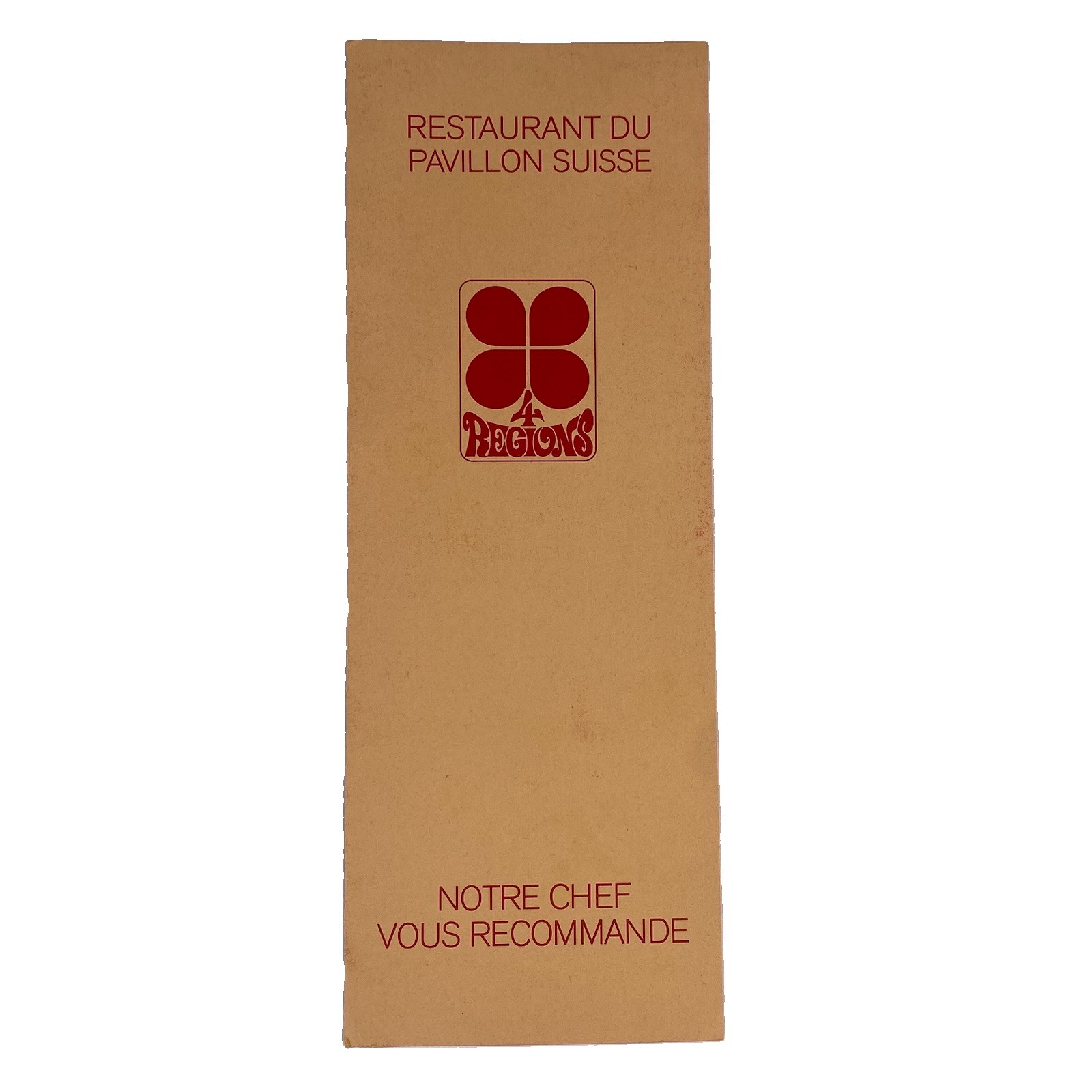 Expo 67 Montreal Worlds Fair Swiss Pavilion Restaurant Menu Chef Recommends