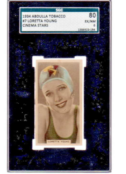 Lana Turner Graded  80% Cinama Stars Cigarette Card  3.5 x 5.5