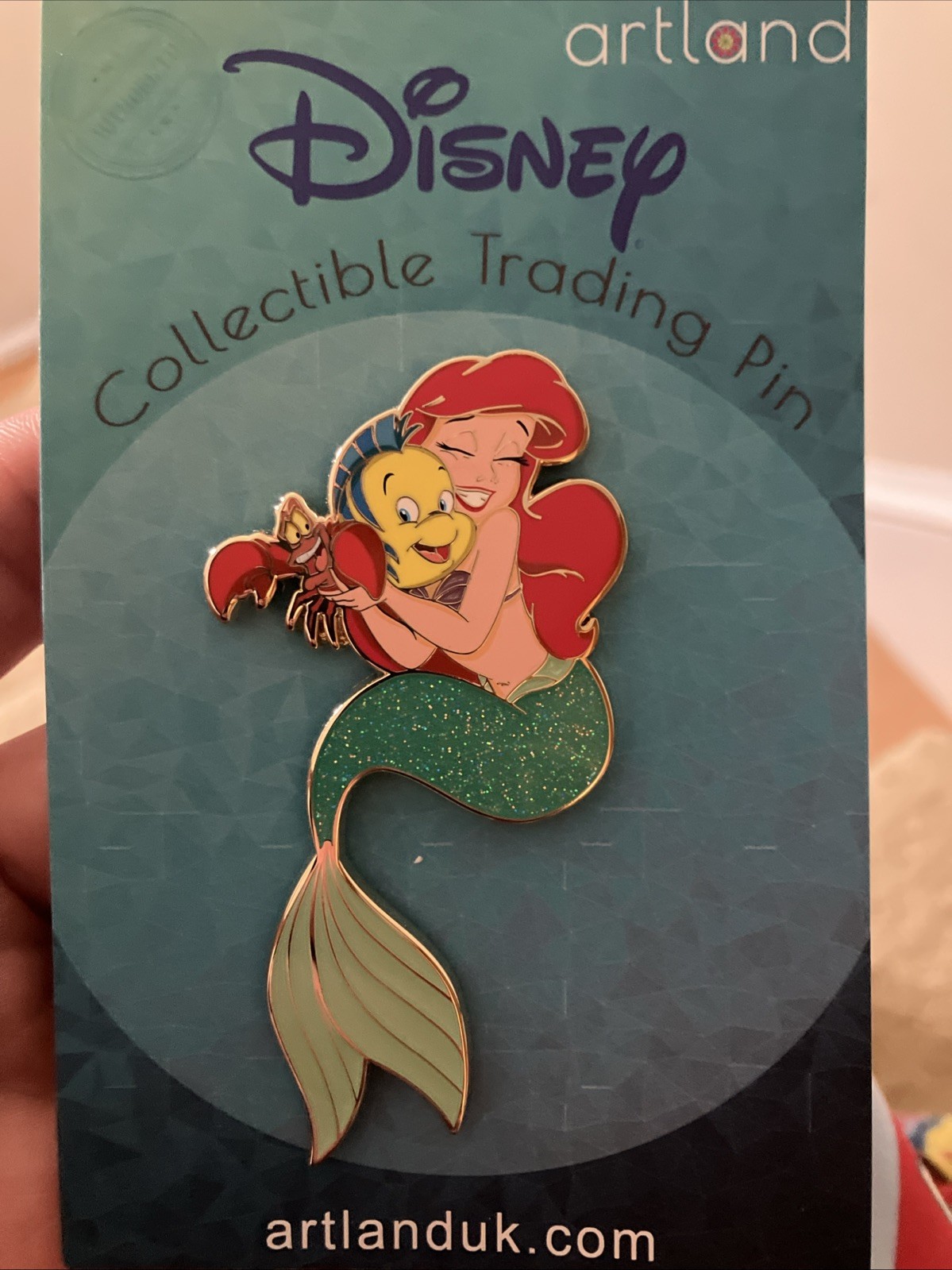 Disney Artland Little Mermaid Ariel Flounder Sebastian AP Artist Proof Pin LE 30