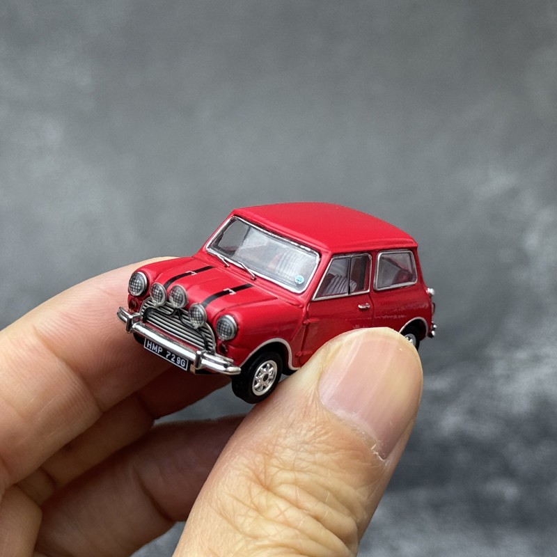 1/64 Morris Cooper S Red Diecast Alloy – Detailed Craftsmanship Model Car