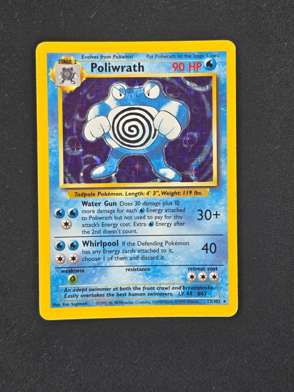 Poliwrath #13 Base Set Excellent