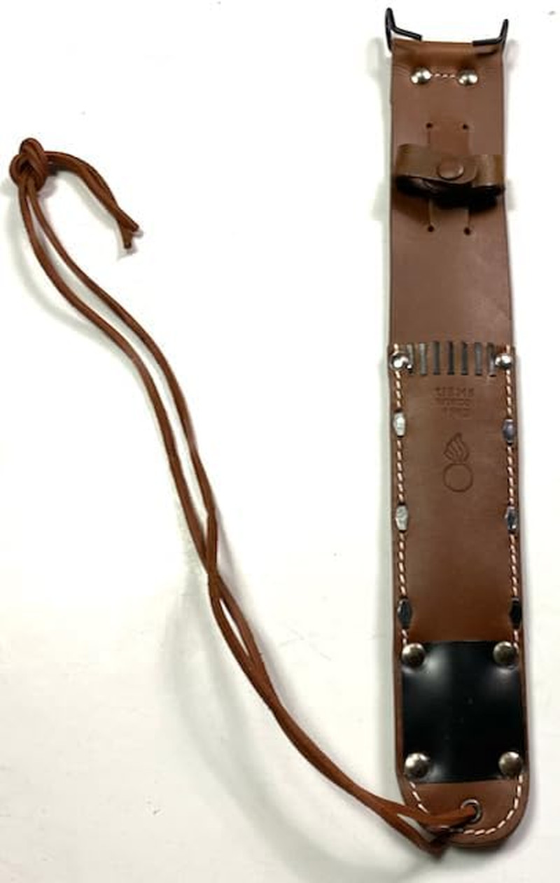 U.S. WWII M6 Leather Scabbard for M3 Trench Knife Sheath Leather (Tan)
