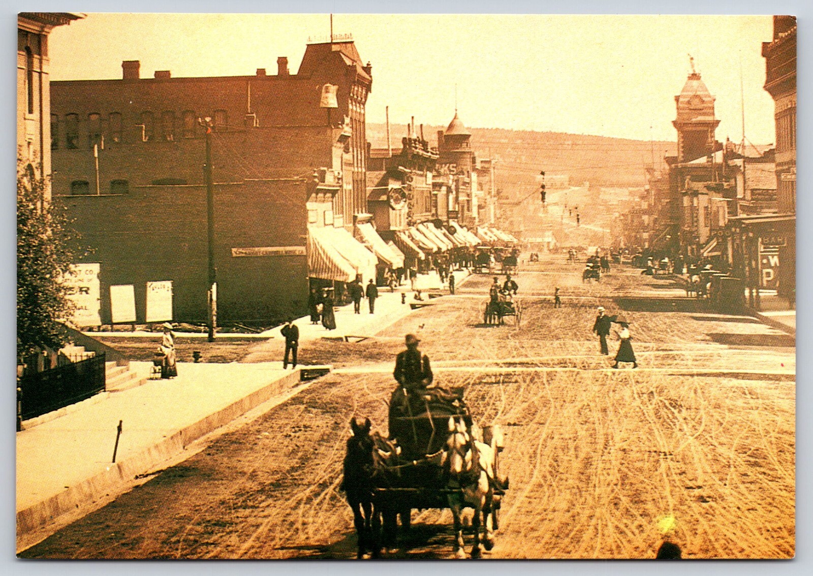 Postcard Colorado CO  Leadville Harrison Avenue