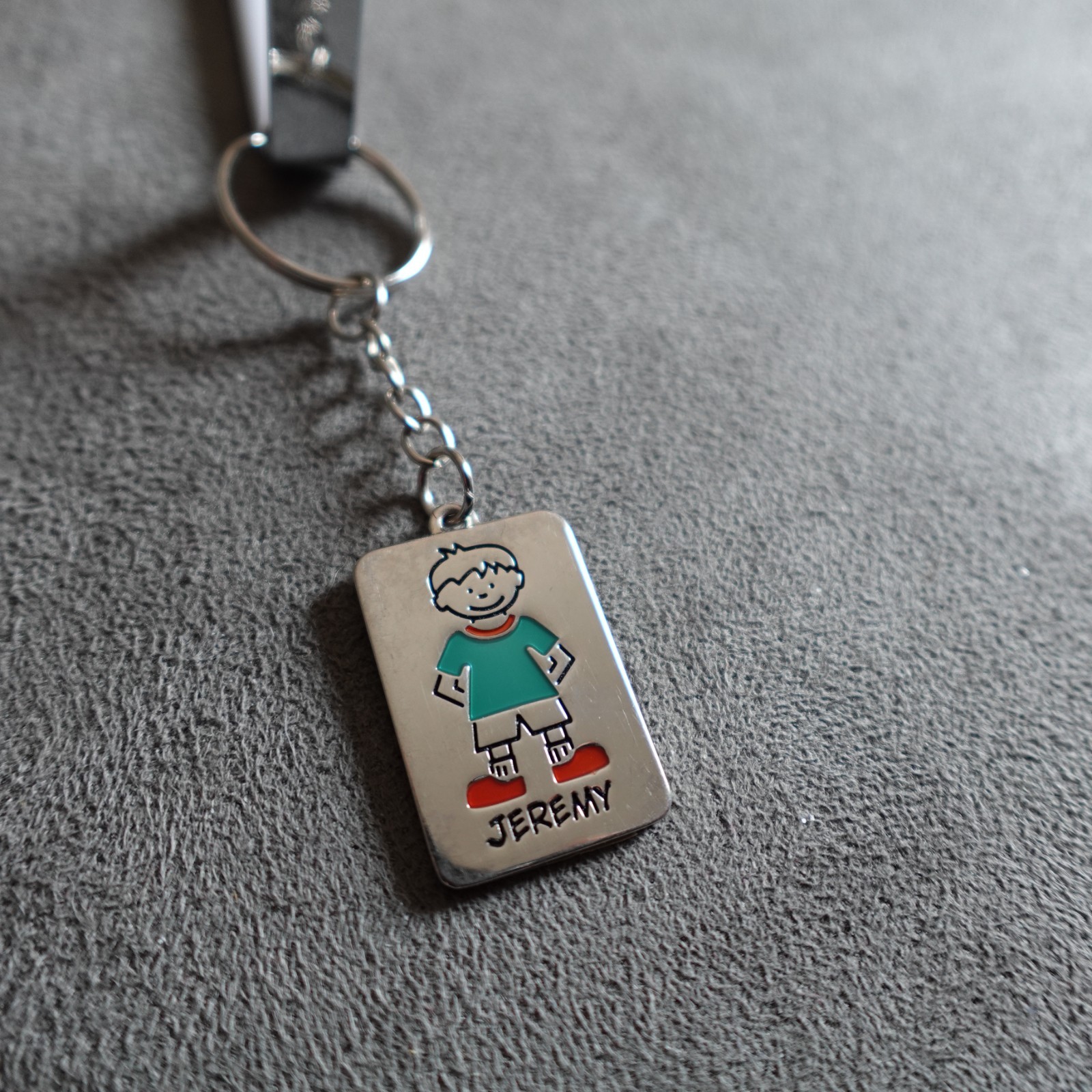 Jeremy Keychain Zipper Pull Color Personalized Name Novelty Kids