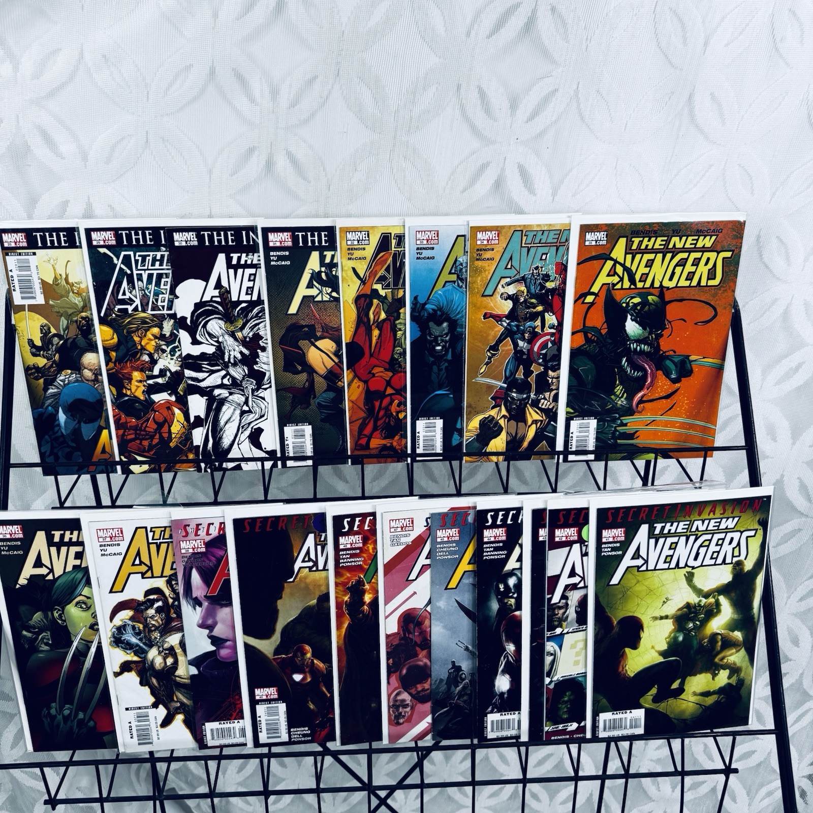 The New Avengers 28-38 40-47 Lot Venomized Wolverine Secret Invasion