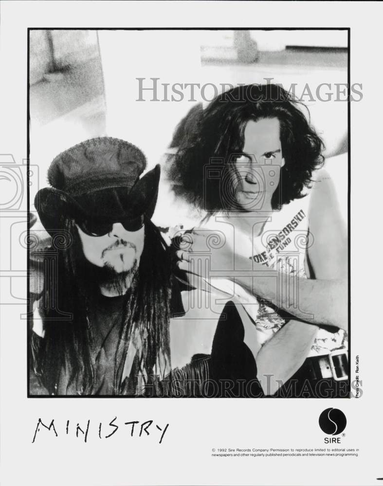 1992 Press Photo Ministry, Music Group - lrp92207