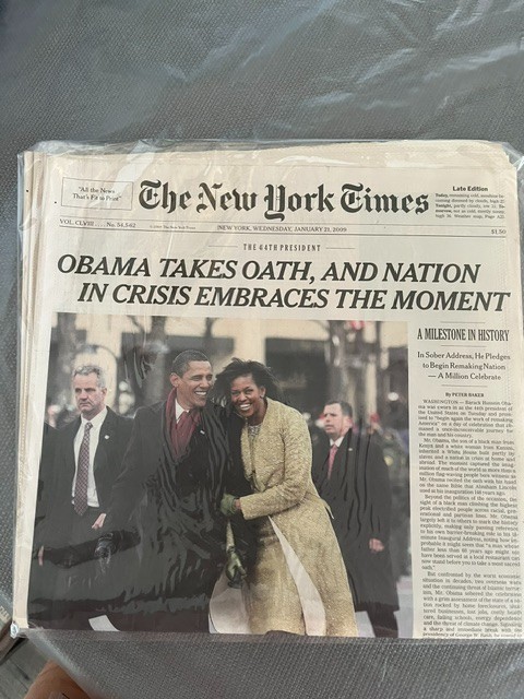 Obama Takes Oath Nation in Crisis January 2009 The New York Times -Uncirculated