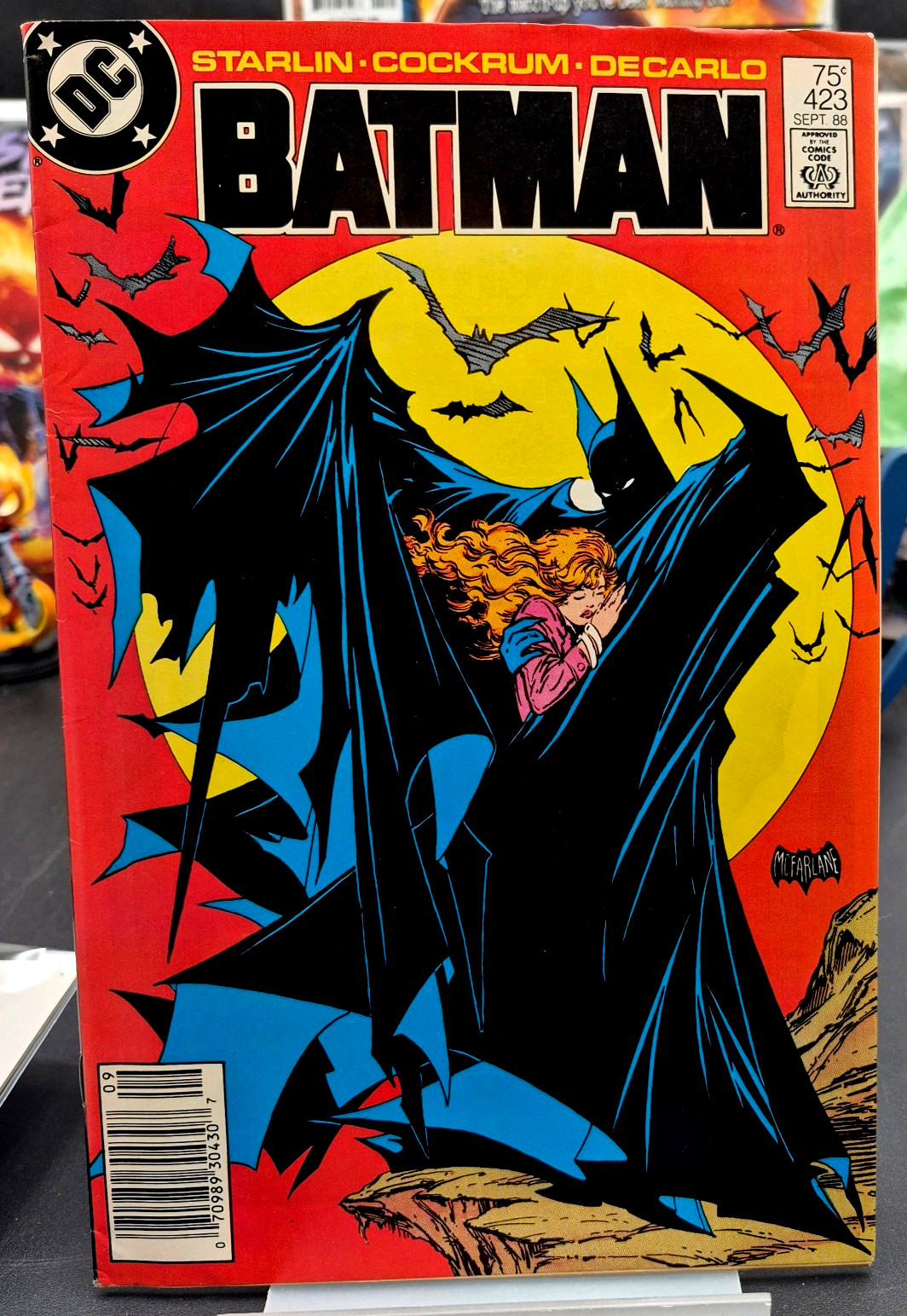 Batman #423 (DC, 1988) Classic Todd McFarlane Cover, 1st Print, Newsstand VF 8.0