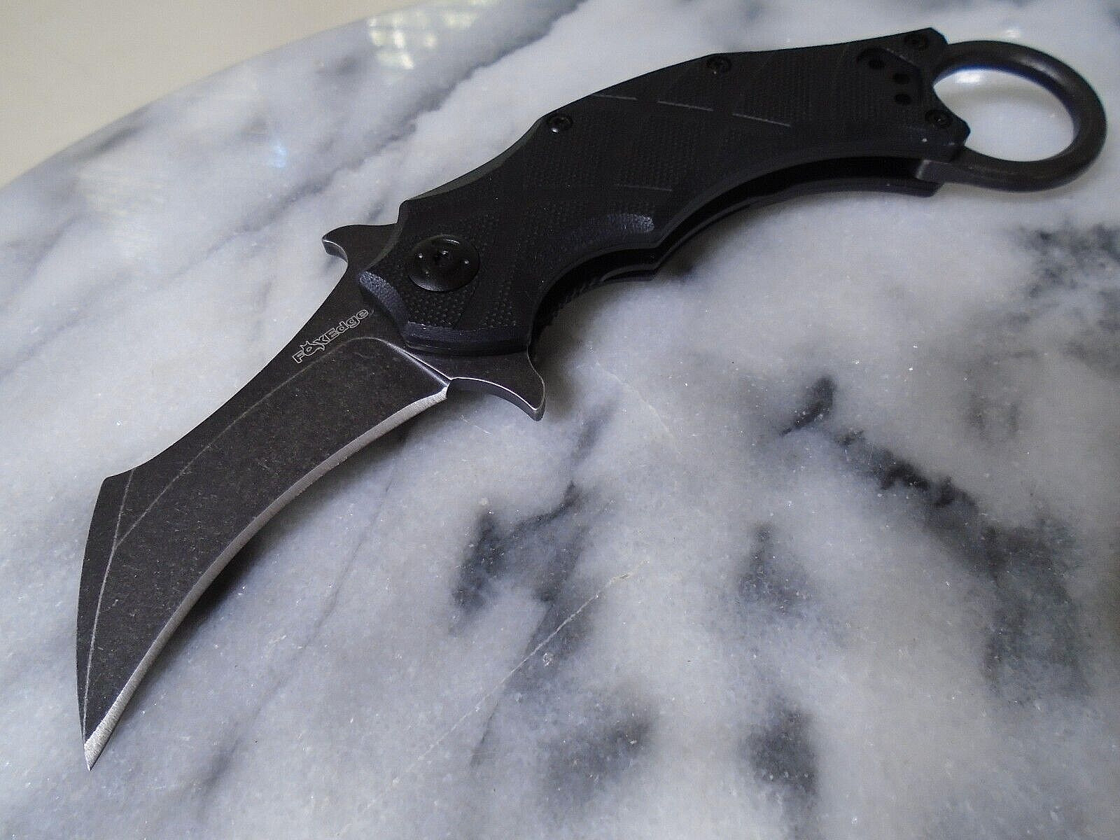 Fox Edge Emerson Wave Ball Bearing Pivot Pocket Knife Karambit Claw FE-016B G10