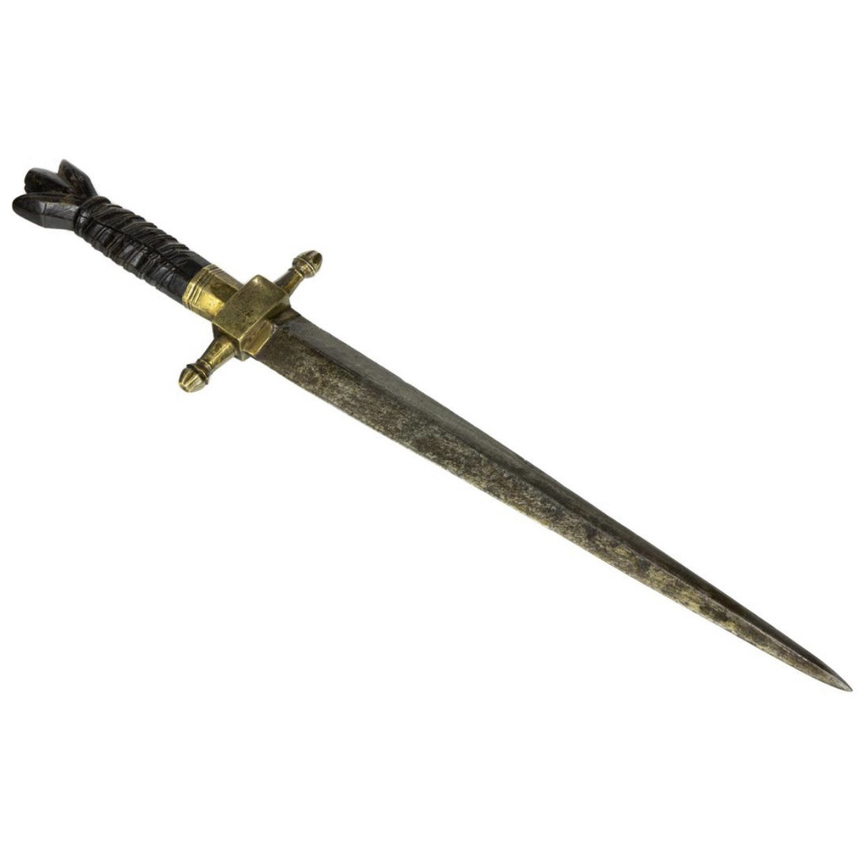 Antique 1800’s Spanish Era Filipino Luzon Island Nobility Dagger Bicol 3 Edge