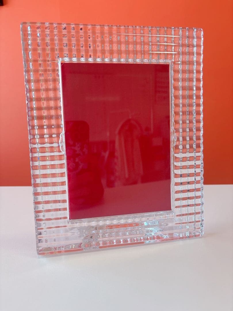 Baccarat Eye Photo Frame 2805287 Clear Crystal Picture Holder Desktop No Box