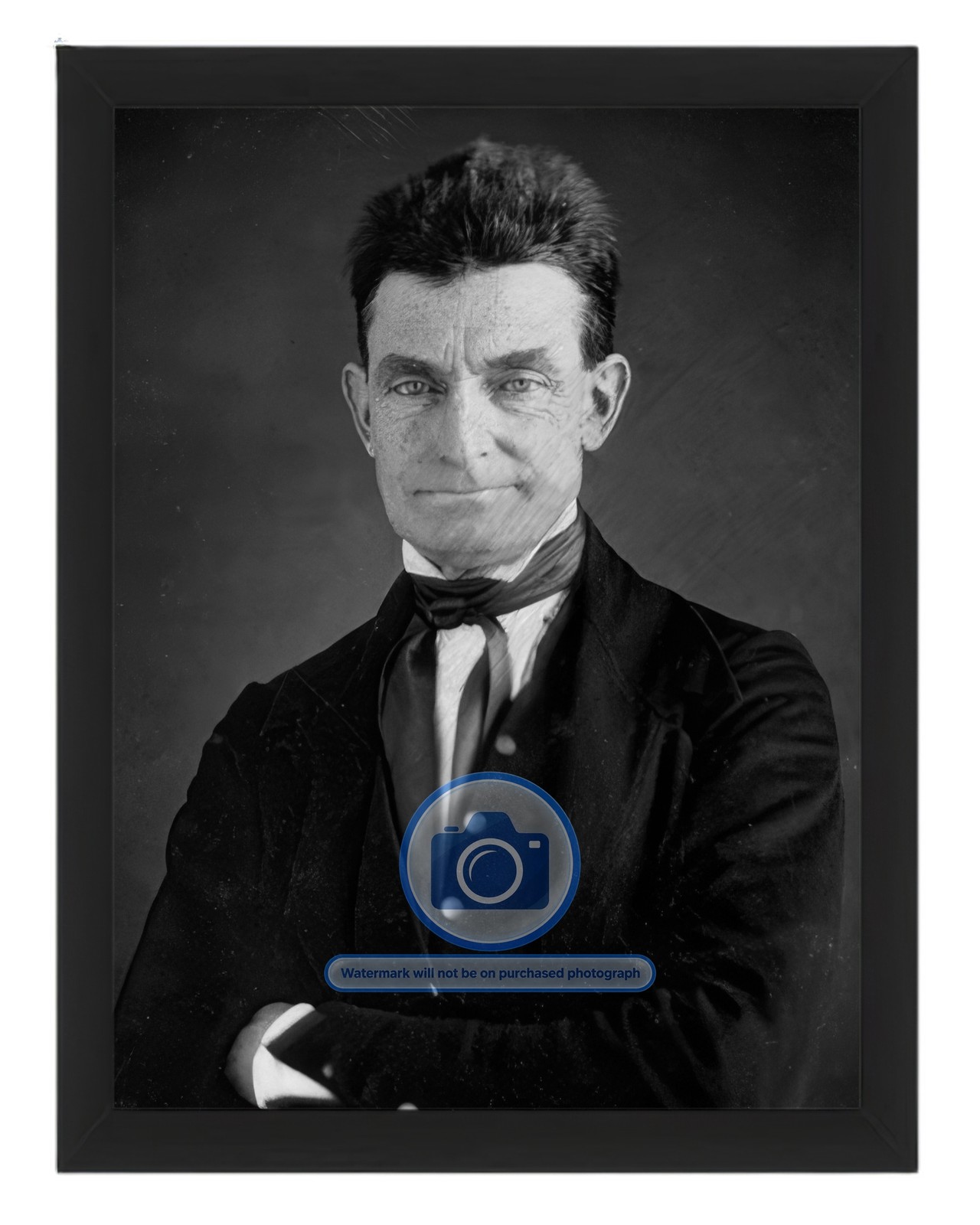 JOHN BROWN AMERICAN ABOLITIONIST FIGHTER IN BLEEDING KANSAS 8X10 FRAMED PHOTO