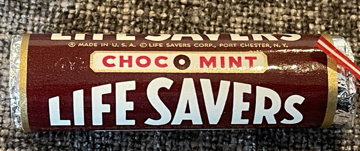 Vintage 1950’s-60’s LIFE SAVERS CHOC-O-MINT CANDY ROLL  Sealed  NOS  Rare