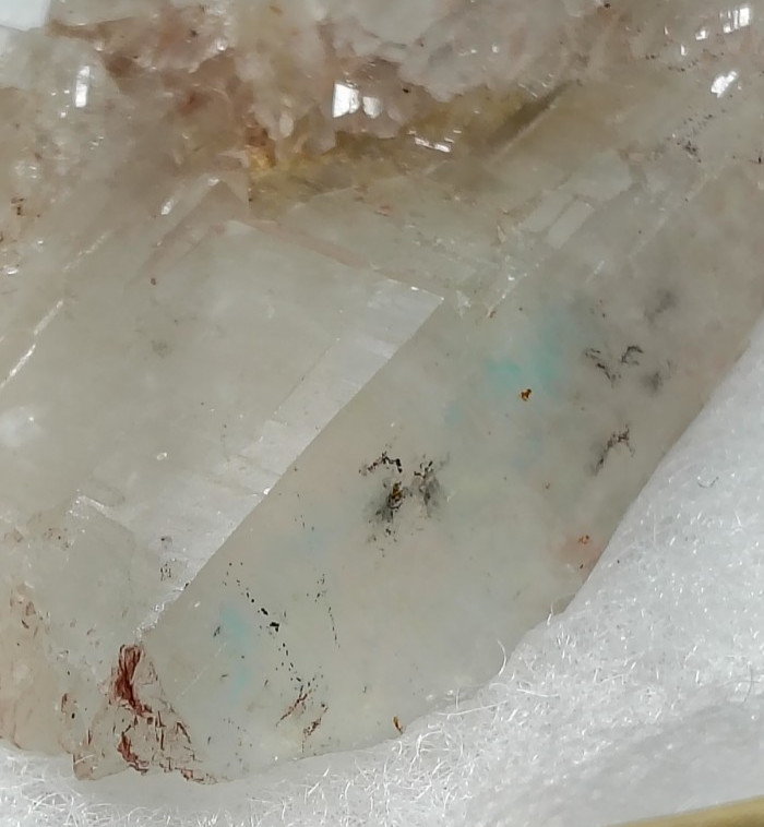 HUGE AJOITE QUARTZ CLUSTER double terminated multidirectional MESSINA MINE
