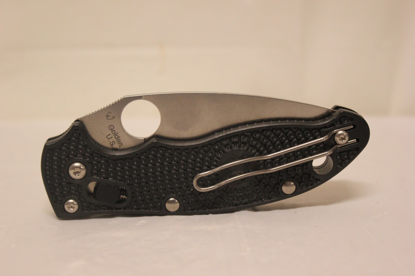Spyderco Manix2 C101PBK2 Lightweight Black Handle Stainless Folding Knife F4B7