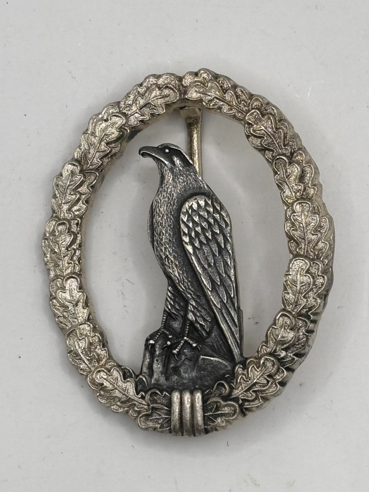 WWII GERMAN SUPER RARE LUFTWAFFE RETIRED PILOT BADGE 1957 VERSION FOR VETERANS