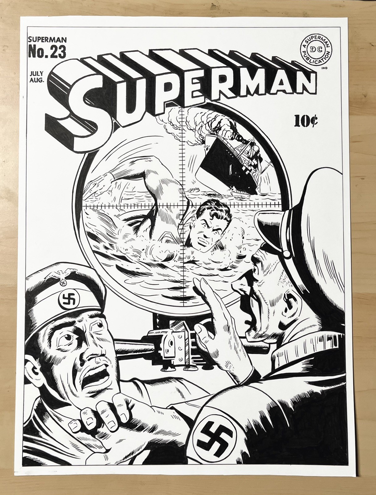 Superman #23 Cover Recreation DC Comics