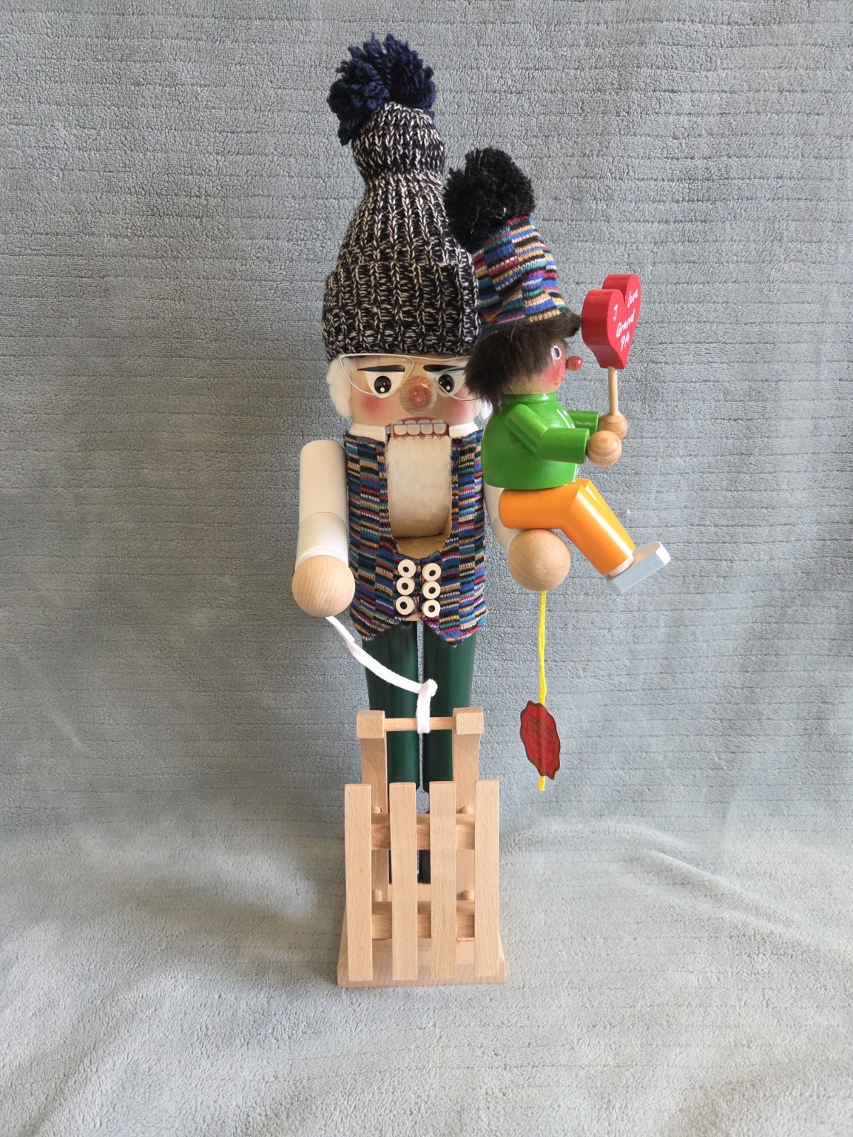 STEINBACH NUTCRACKER Grandpa and Grandson 17½\