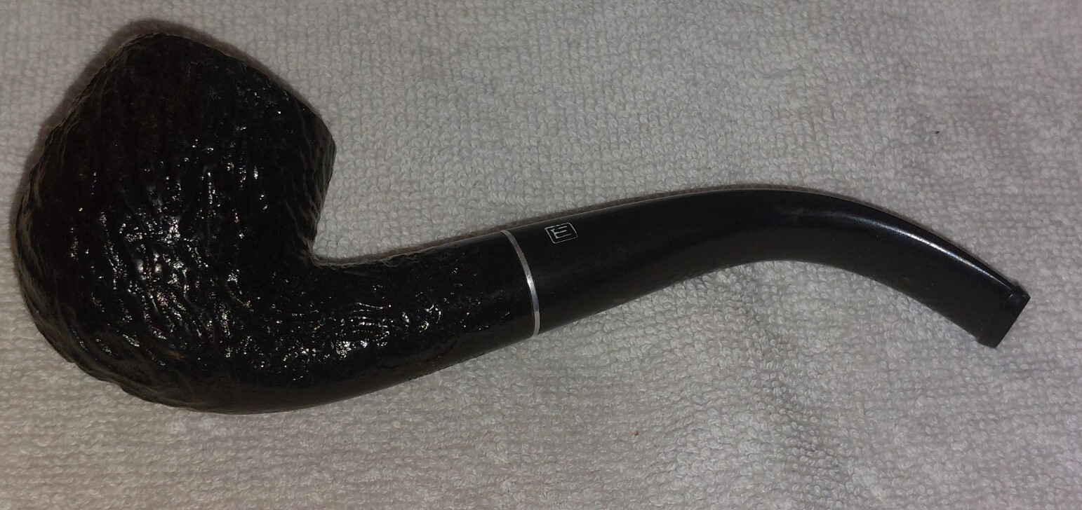 medico briar pipe Sandblasted Bend Curved