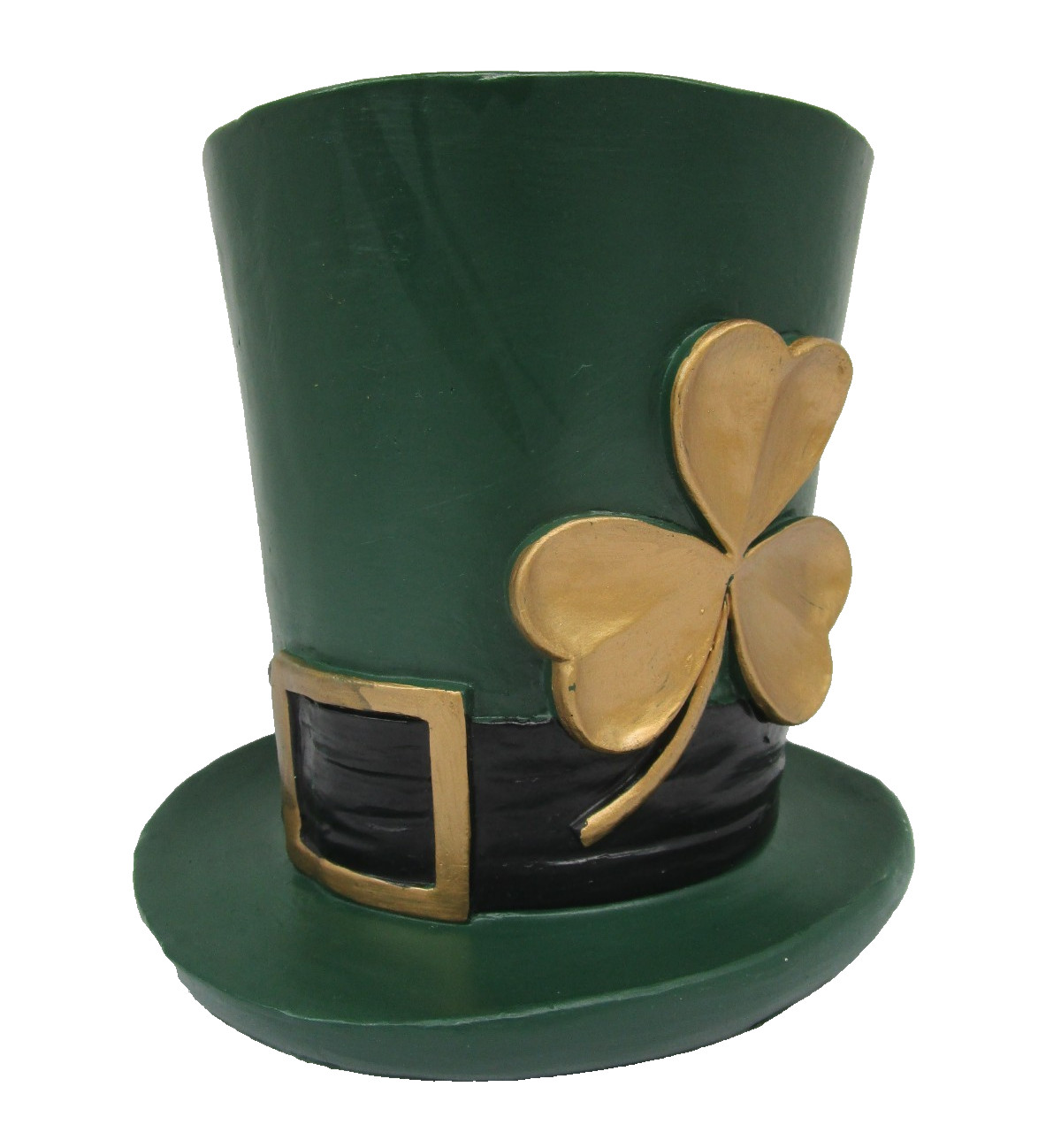 Transpac Resin Green Leprechaun Top Hat Planter Irish Saint Patricks Day