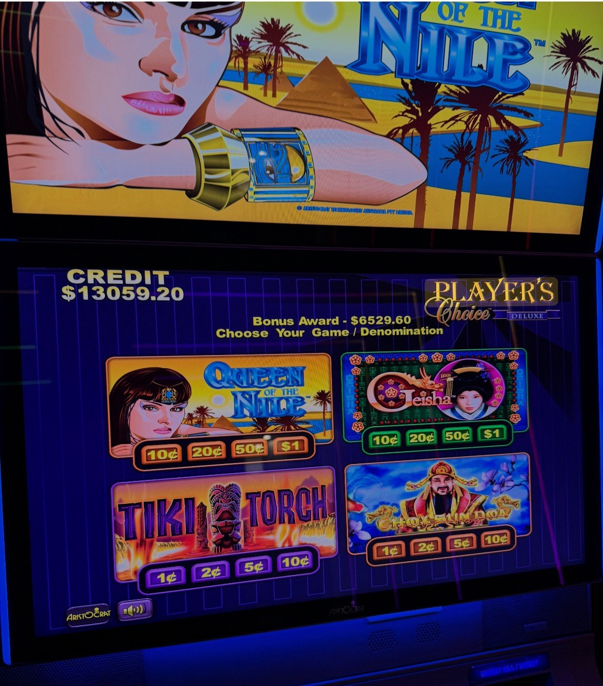 Aristocrat players Choice Deluxe software for mk8 helix or helix plus 