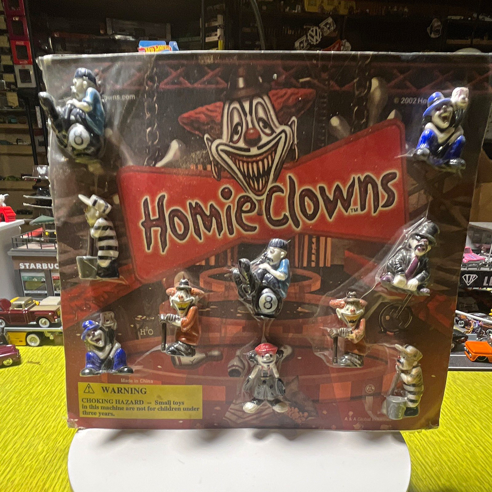 Homies Clowns 2002 Set Of 10 Figures Vending Machines Display
