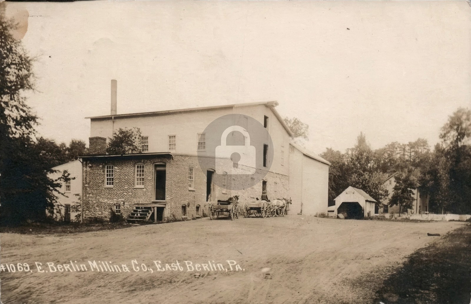 Operational Mill EAST BERLIN PA Adams County Laughlin RPPC Photo Postcard COPY