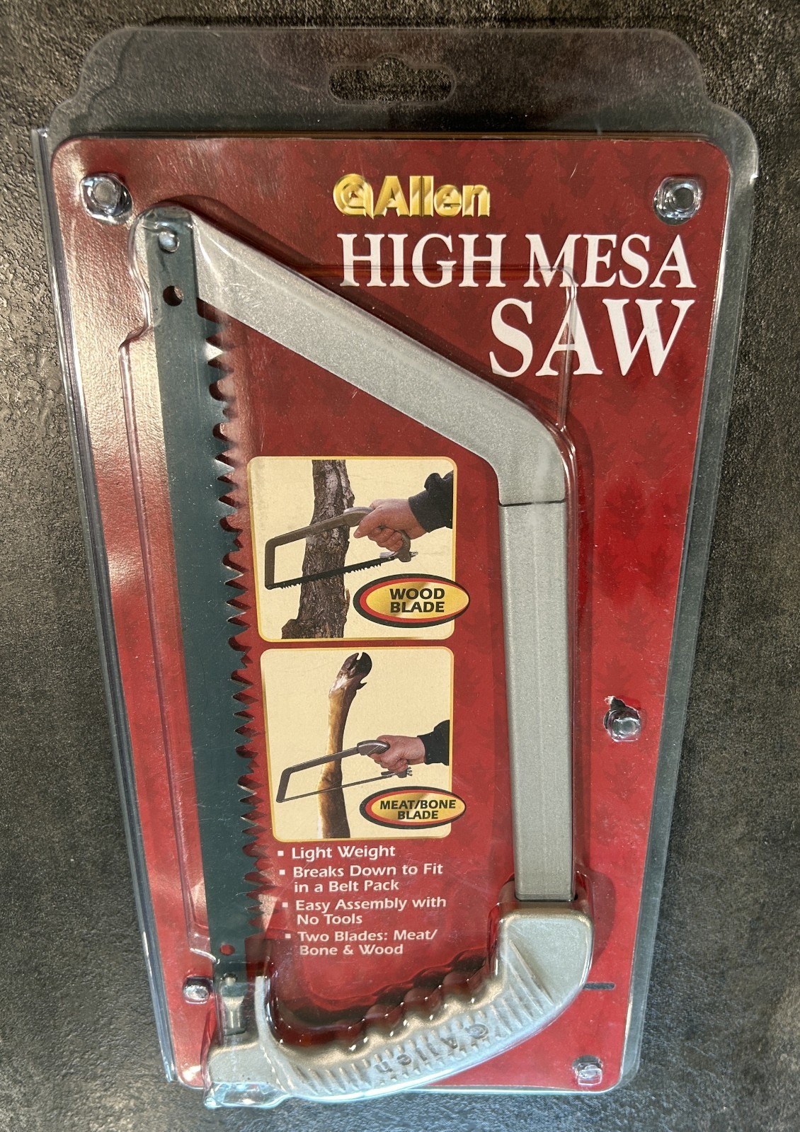 NIP Allen High Mesa Takedown Hand Saw 187A Two Blades Meat Bone Wood Camping NEW