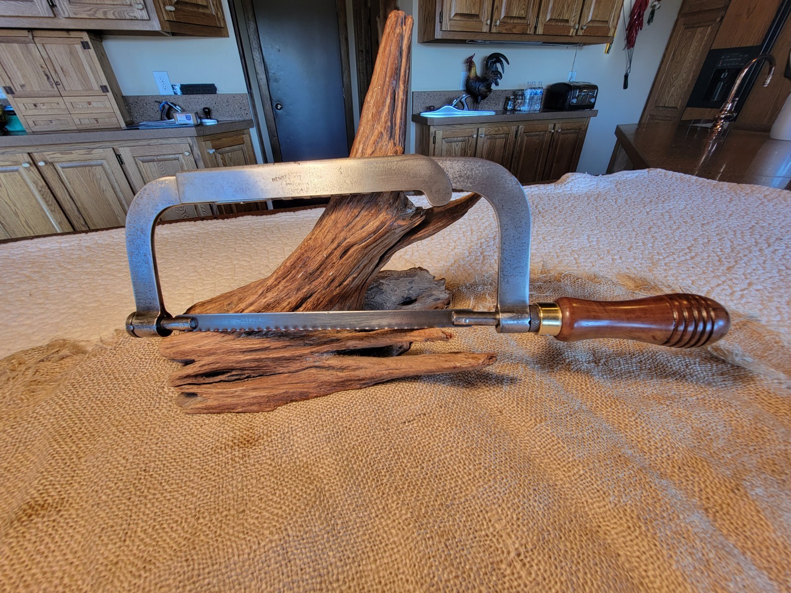 Antique  HENRY DISSTON No. 31 Adjustable Hacksaw
