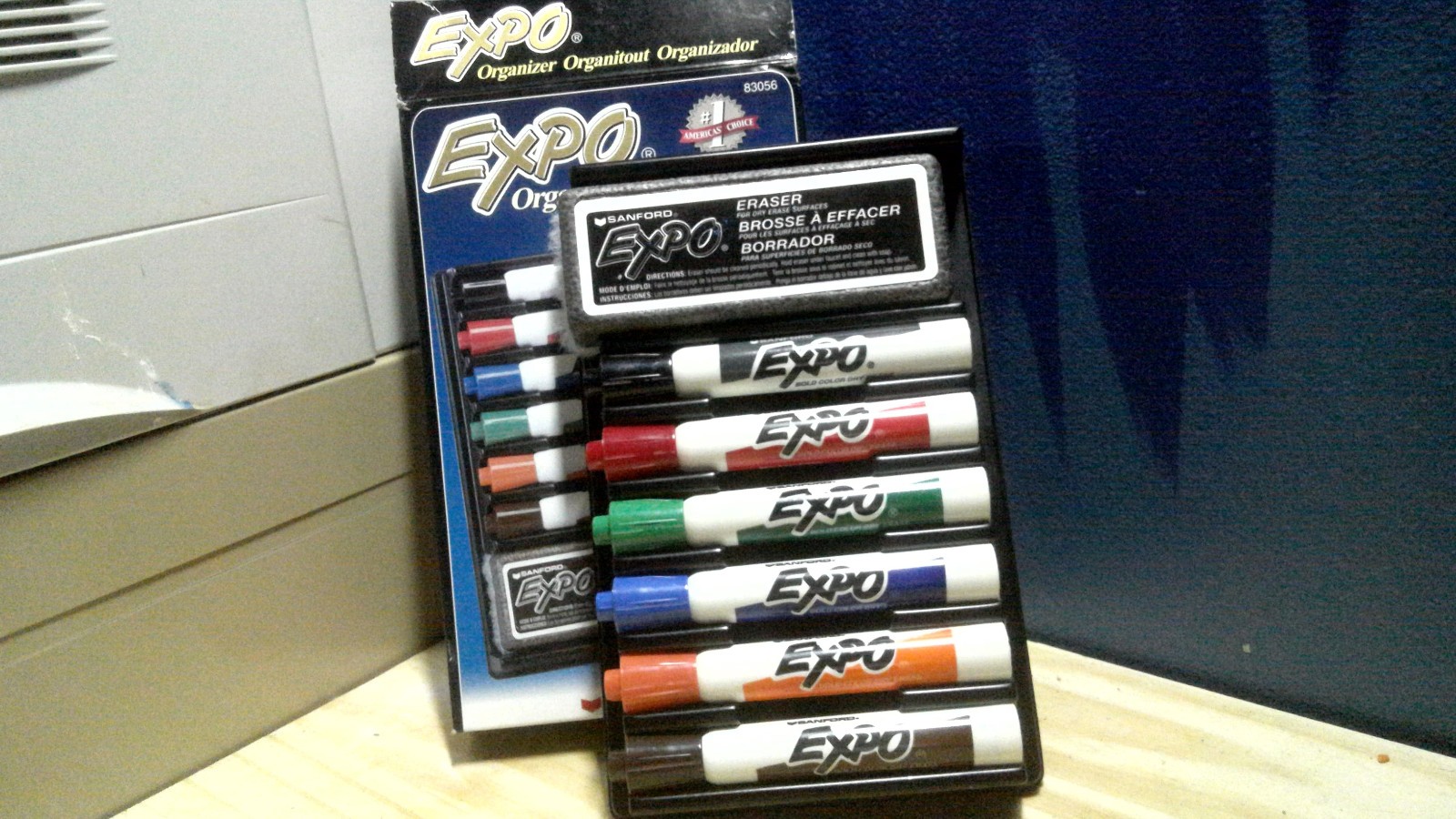 New Vintage 2000 Expo Markers With Eraser And Organizer 83056 NOS Dedadstock