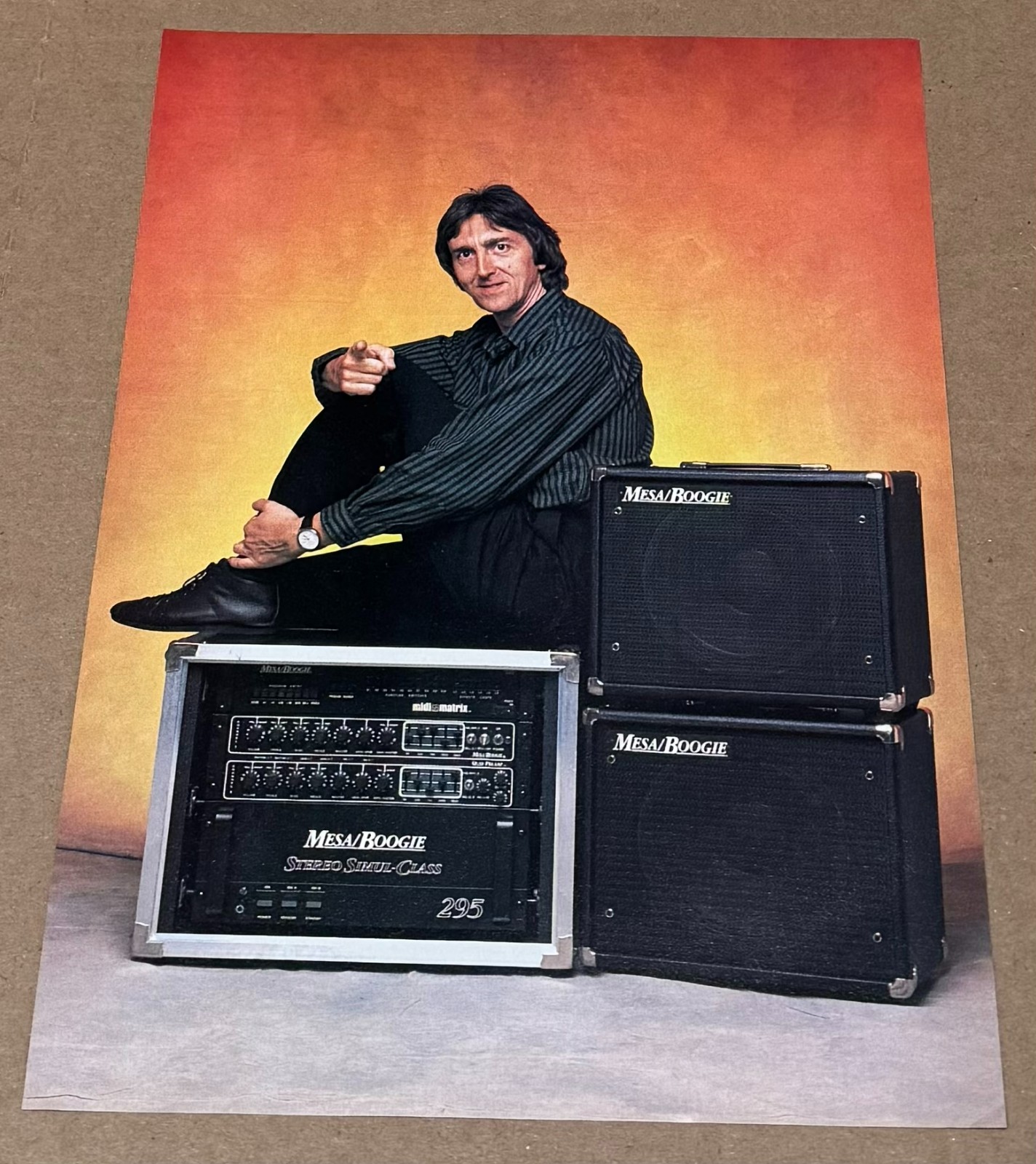 ALLAN HOLDSWORTH - MESA BOOGIE AMPS - 1989 Print Ad