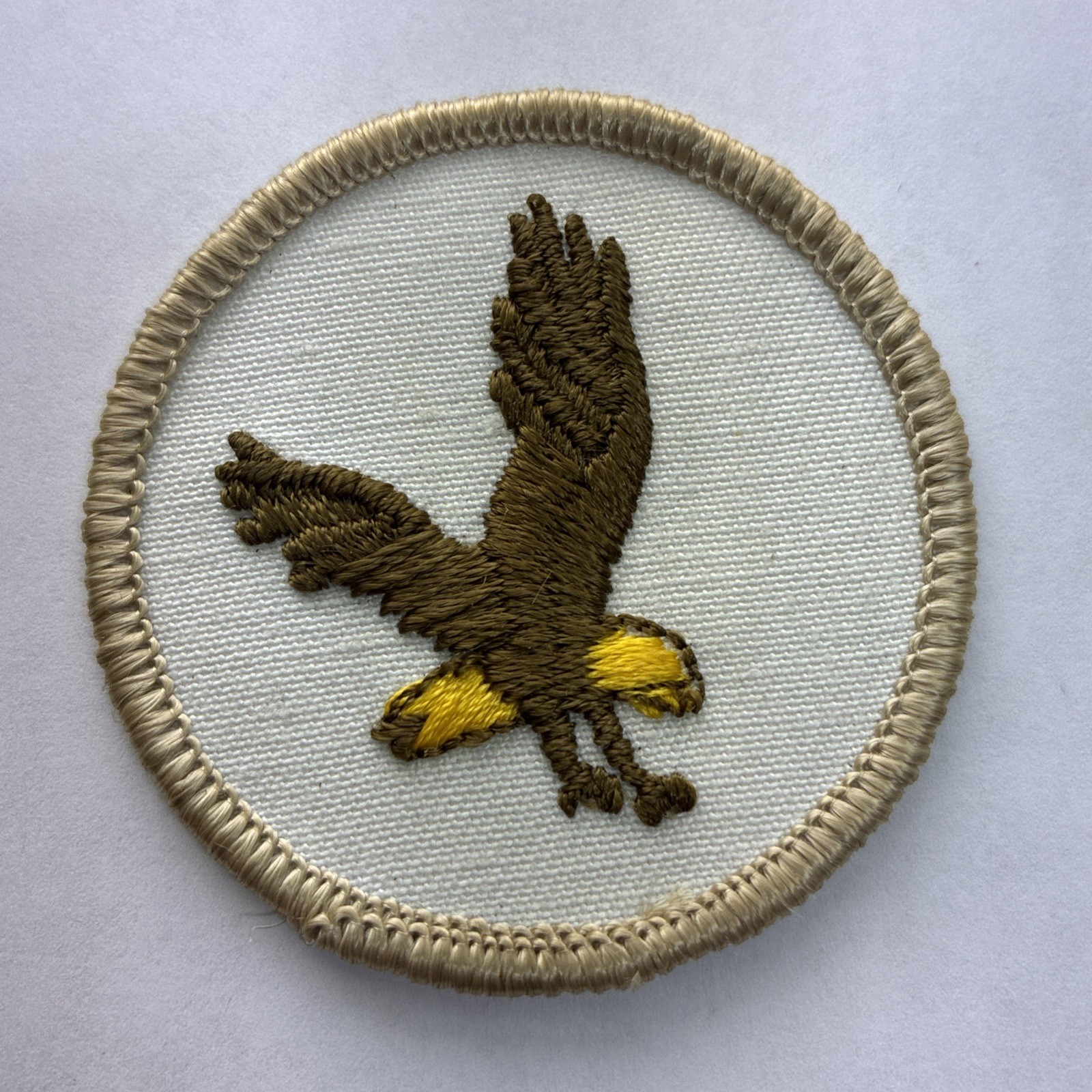 Vintage Boy Scout BSA Flying Eagle Collectible Patch Round Vintage