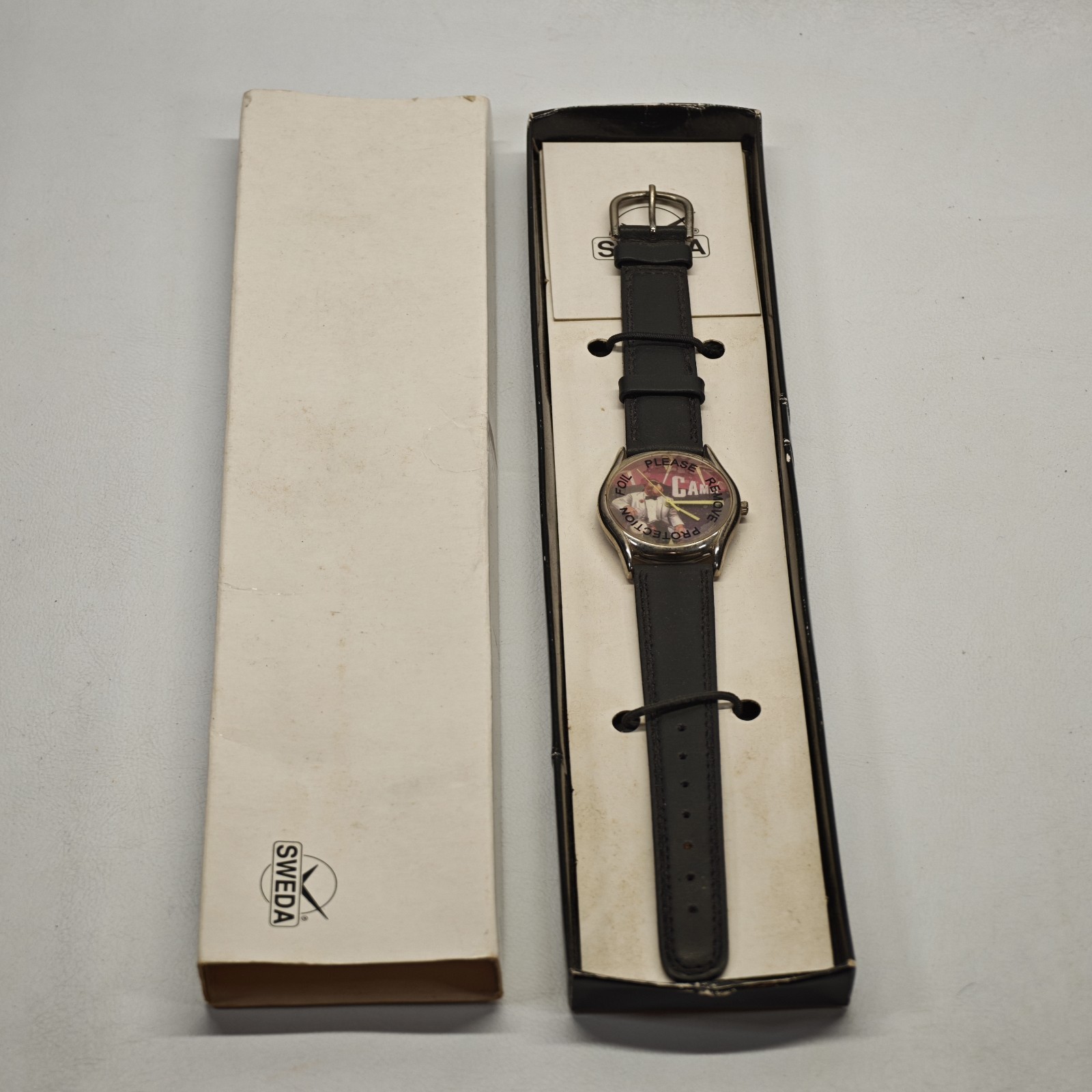 Sweda Club Camel Joe Camel Promotional Watch Black Strap Box Retro Untested