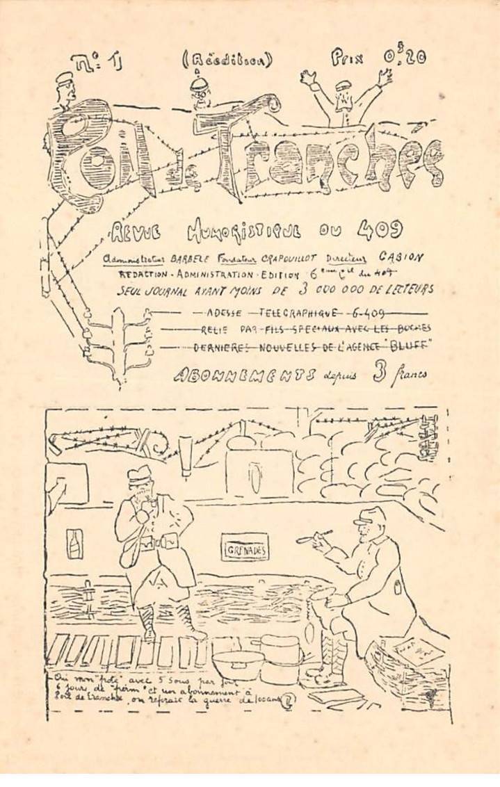 Illustrators - No. 82493 - Trench Hair - Humorous Magazine of 409