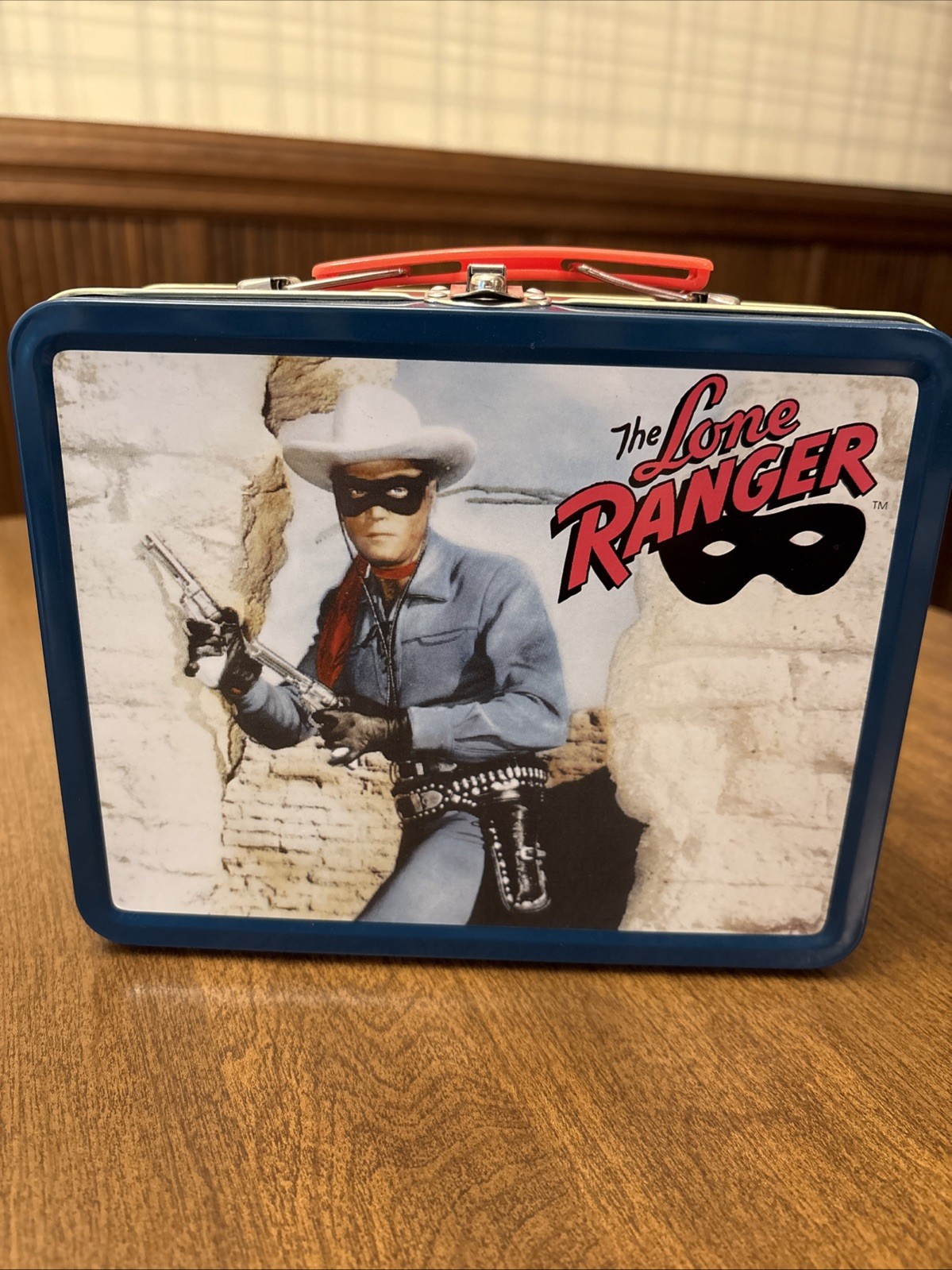 Vintage 1997 The Lone Ranger Metal Tin Lunchbox Nostalgic Collector Tin