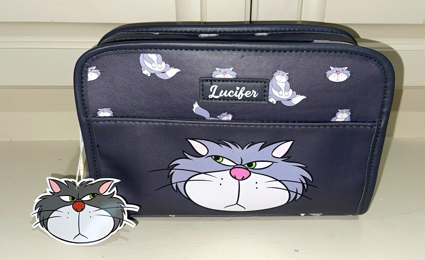 Primark Disney Lucifer Charcoal Cosmetic Bag at Primark, One Size