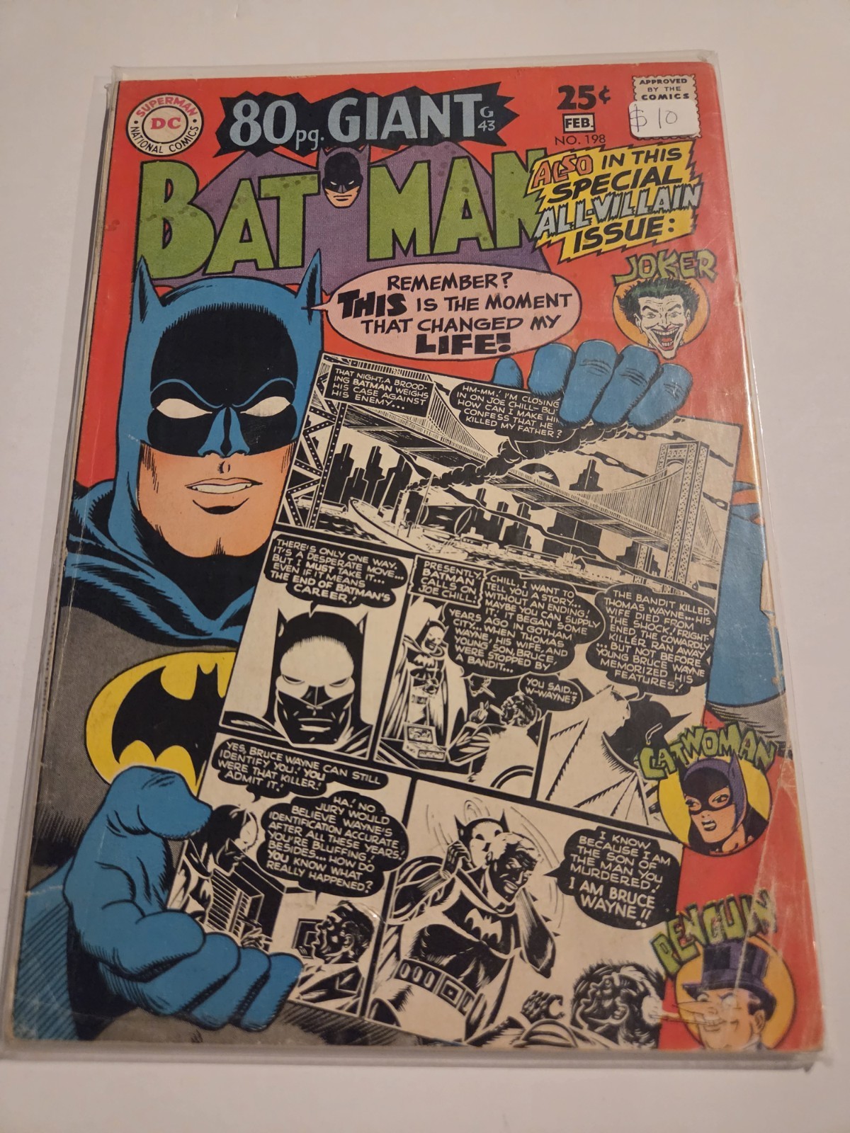 Batman #198 (1968) 80 Page Giant ~ Joker ~ DC Comics