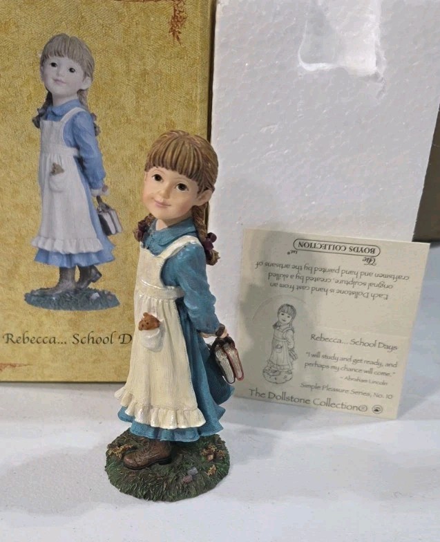Boyds Bears Dollstone REBECCA SCHOOL DAYS New In Box Style #35009