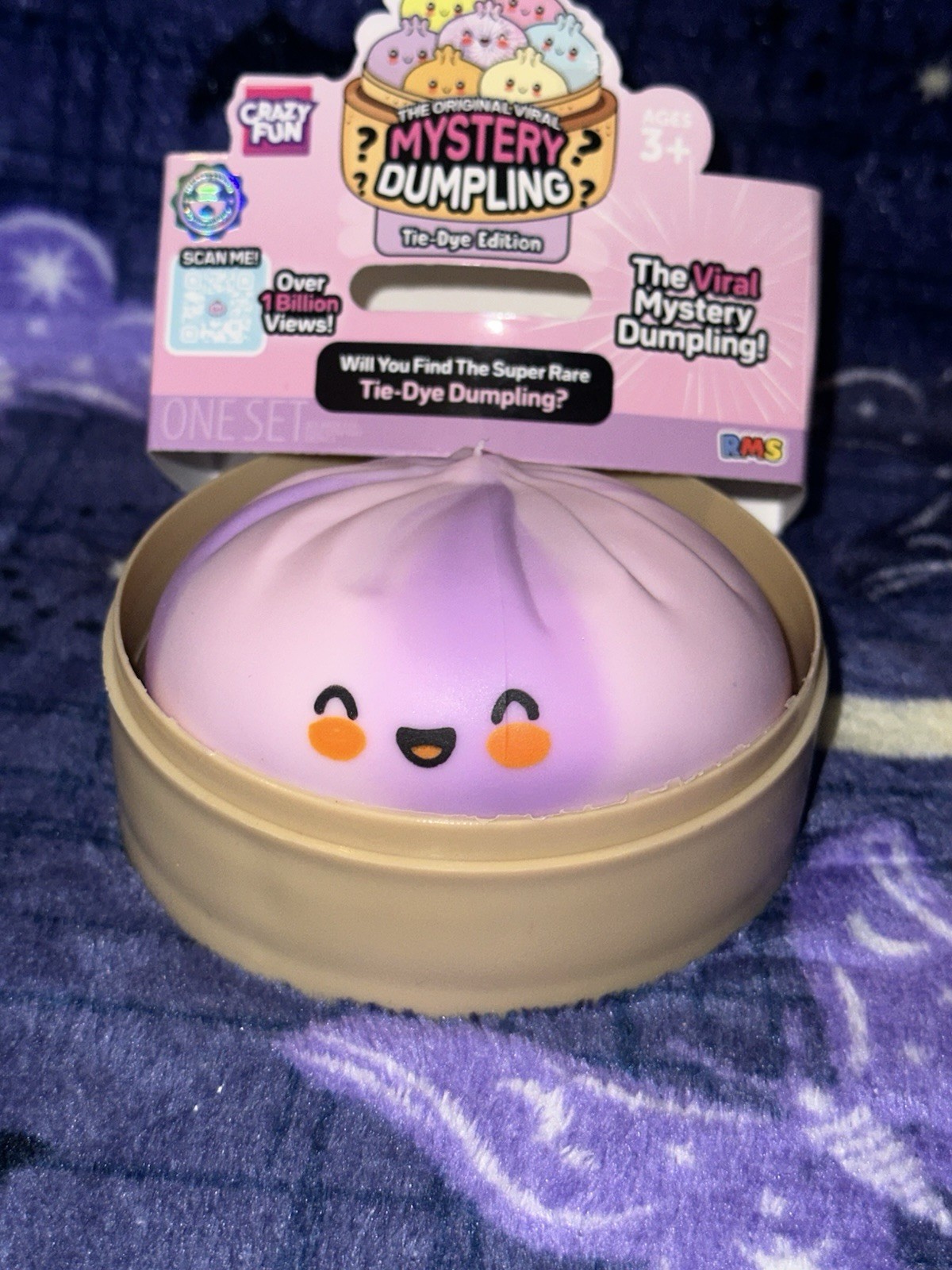 RMS Newest Edition Pastel Tie-Dye RARE CONFIRMED SLOW RISE HTF Mystery Dumpling