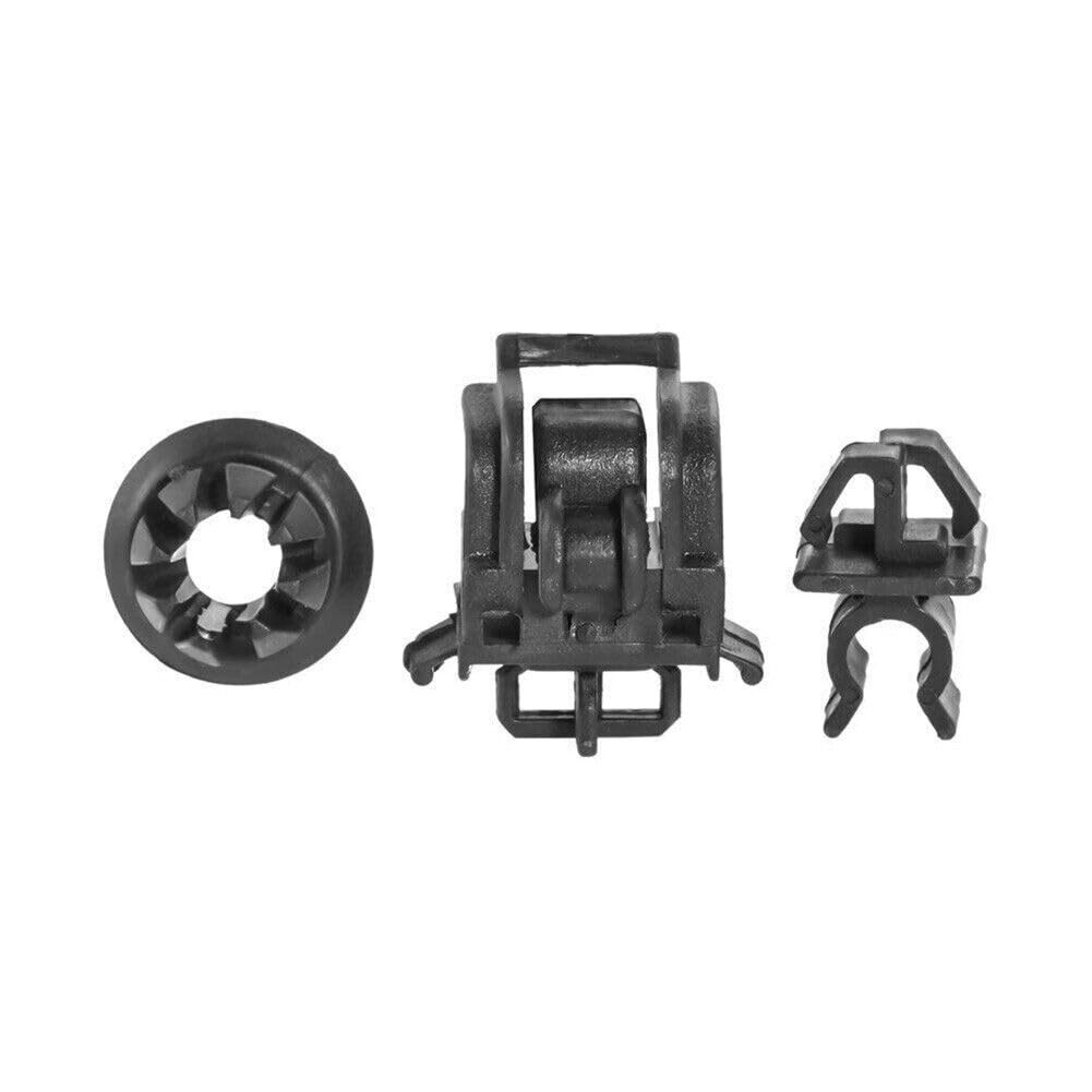 3PCS Car Front Hood Support Prop Rod Holder Opener Stay Grommet Clips for Honda