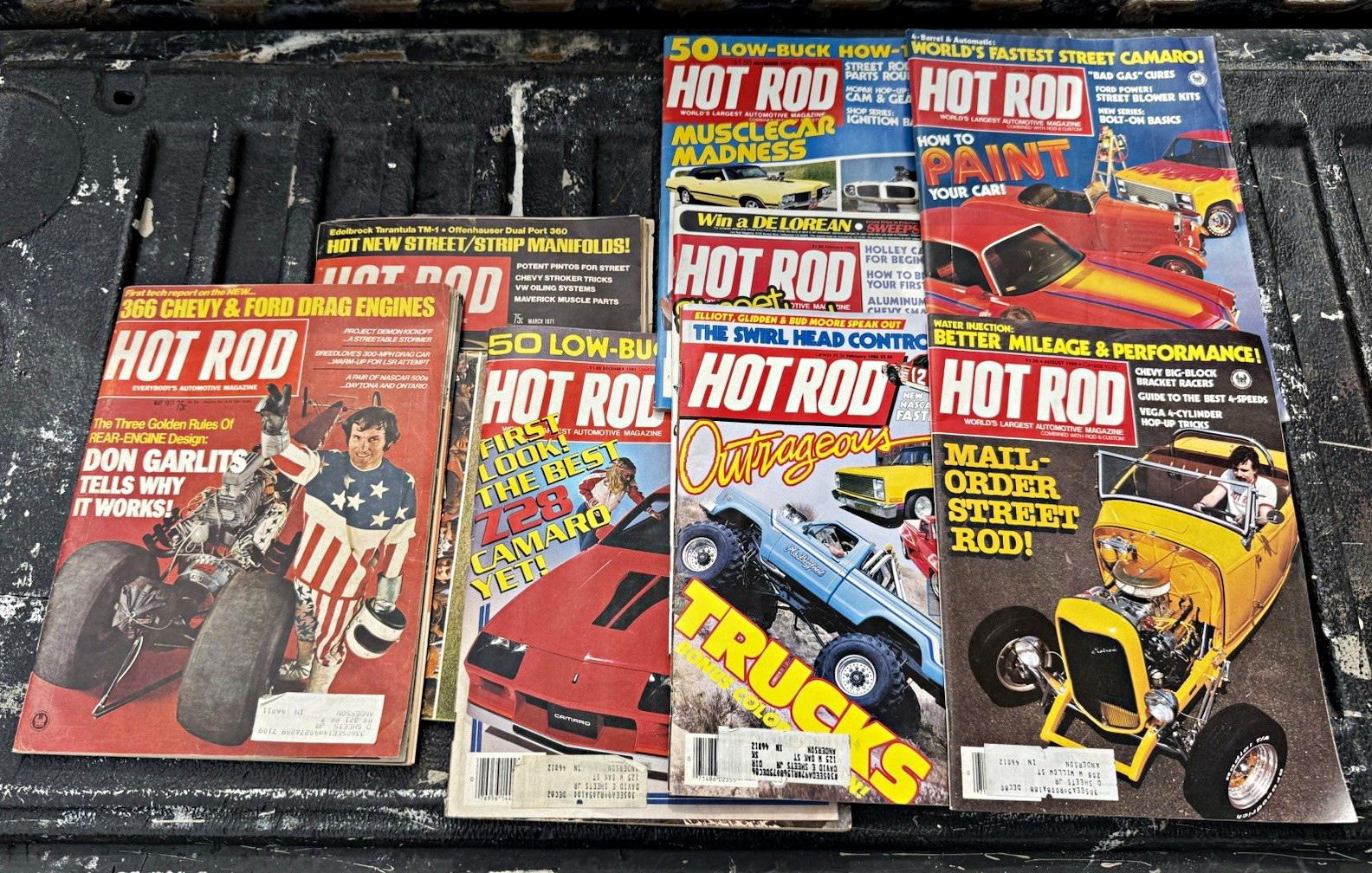 Lot of 85+ Vintage Hot Rod Magazines,  Issues 1971-1986 Mixed 