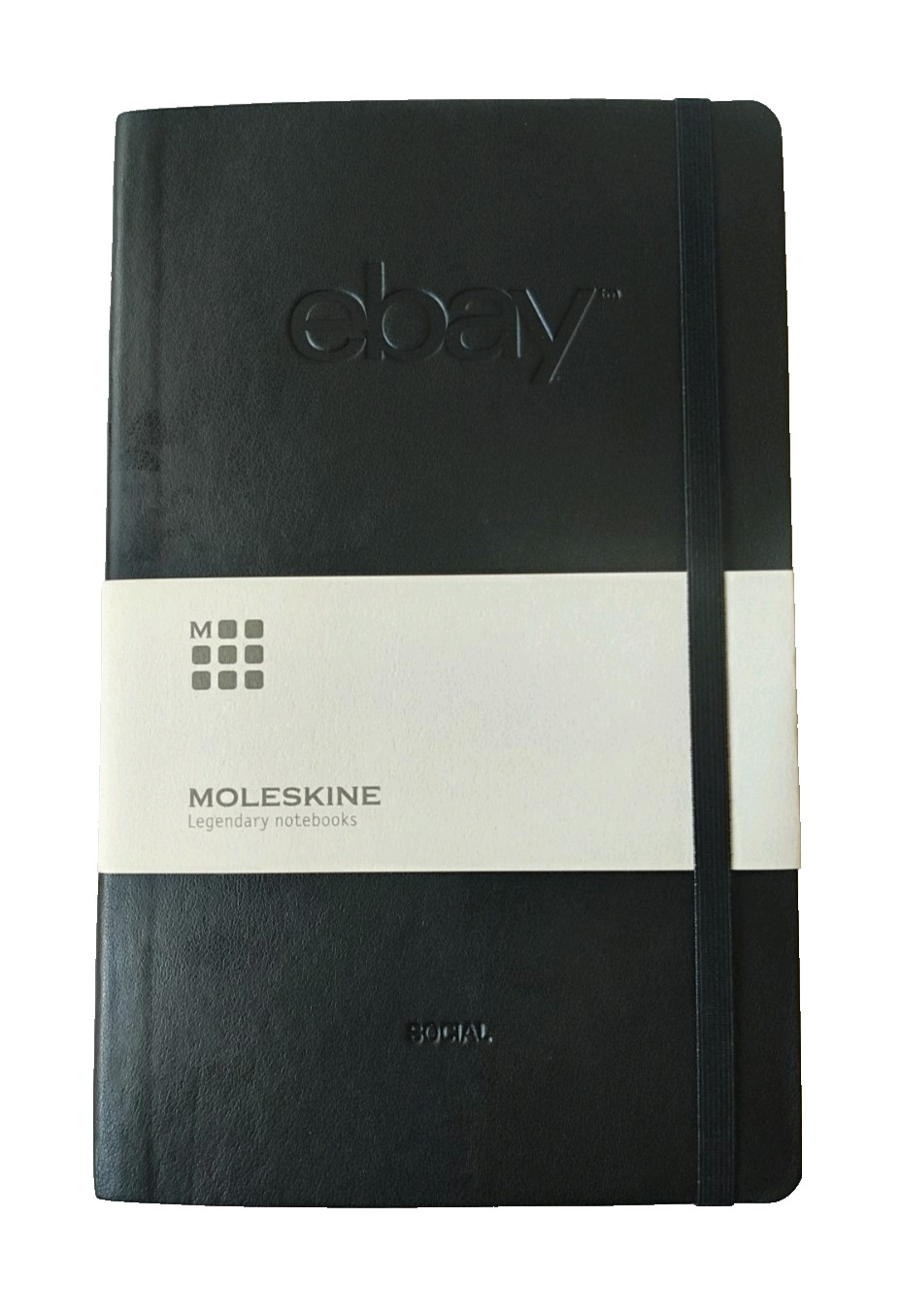 Moleskine eBayana legendary notebook, black, soft cover, large (5x8.25 in)